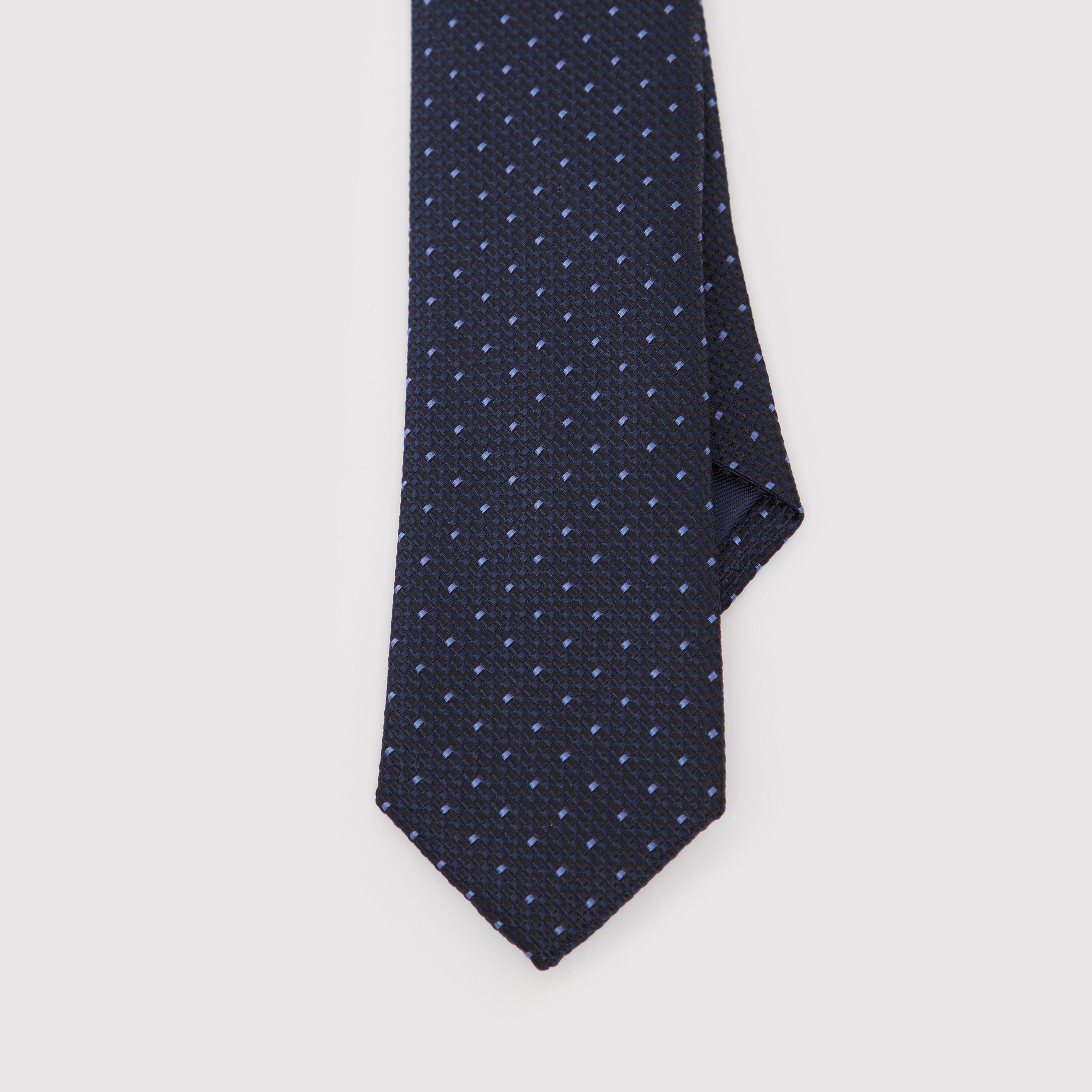 Textured Regular Tie with Keeper Loop-men-tiesandcufflinks-pocketsquares-image-4