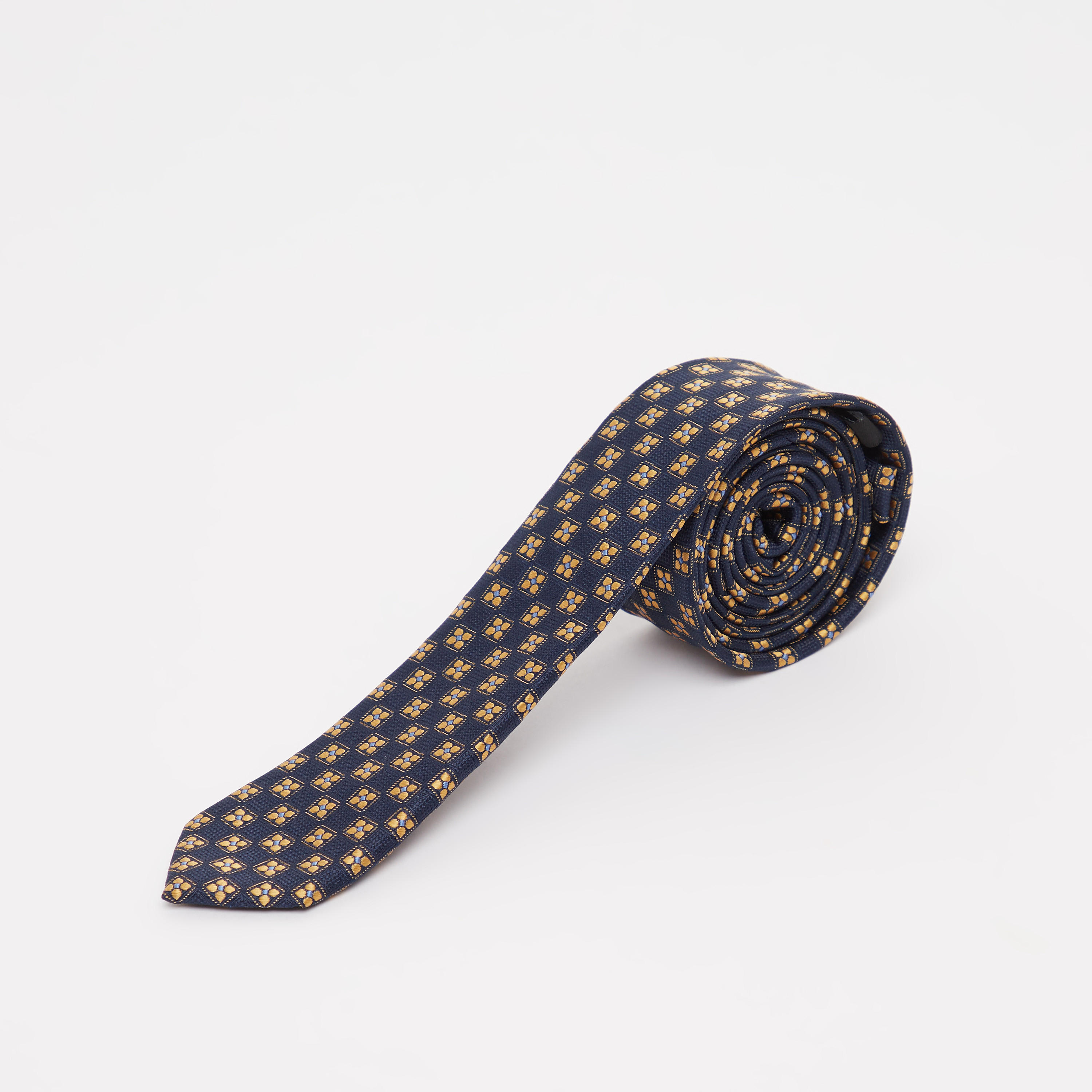 Textured Regular Necktie with Keeper Loop-men-tiesandcufflinks-pocketsquares-image-1