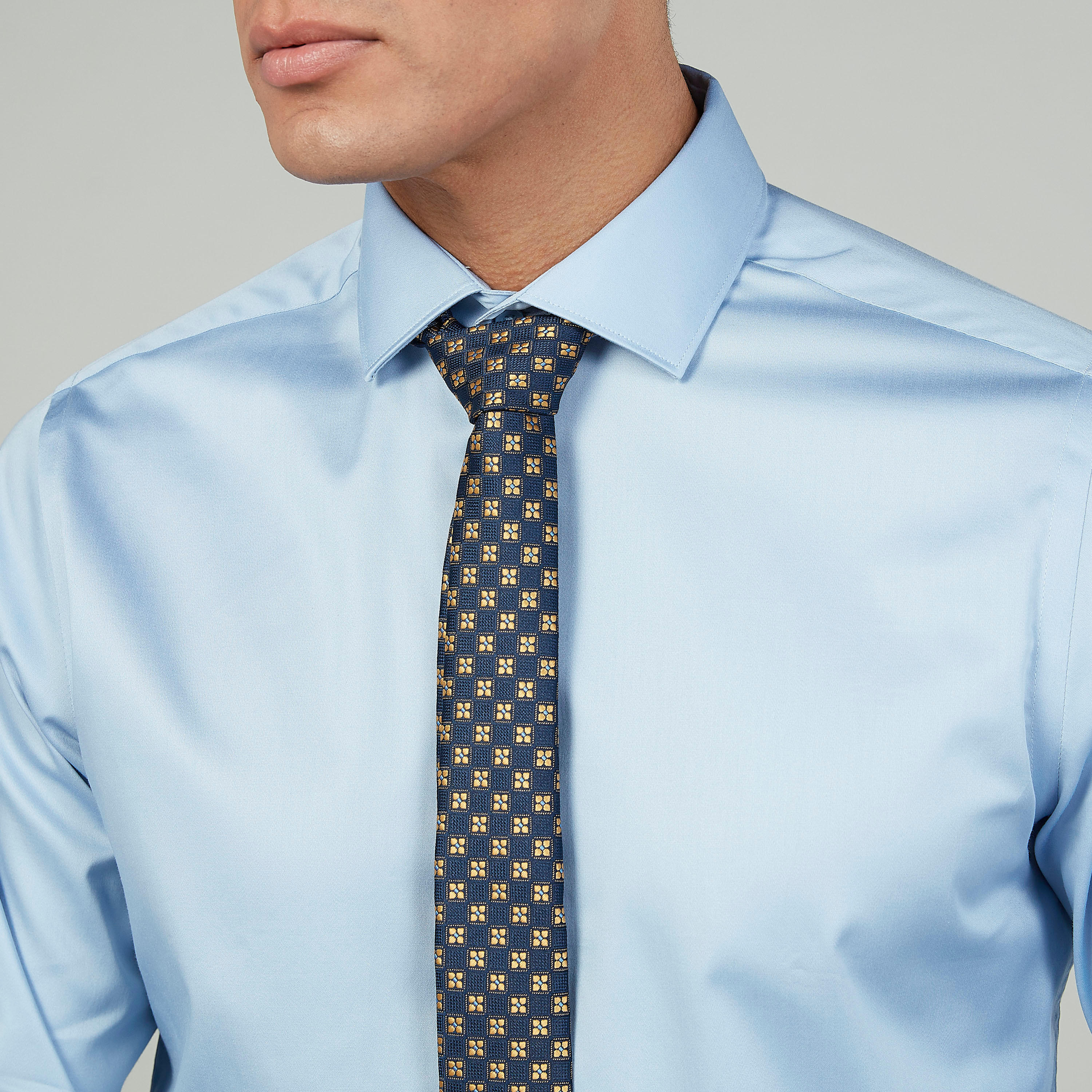 Textured Regular Necktie with Keeper Loop-men-tiesandcufflinks-pocketsquares-image-2