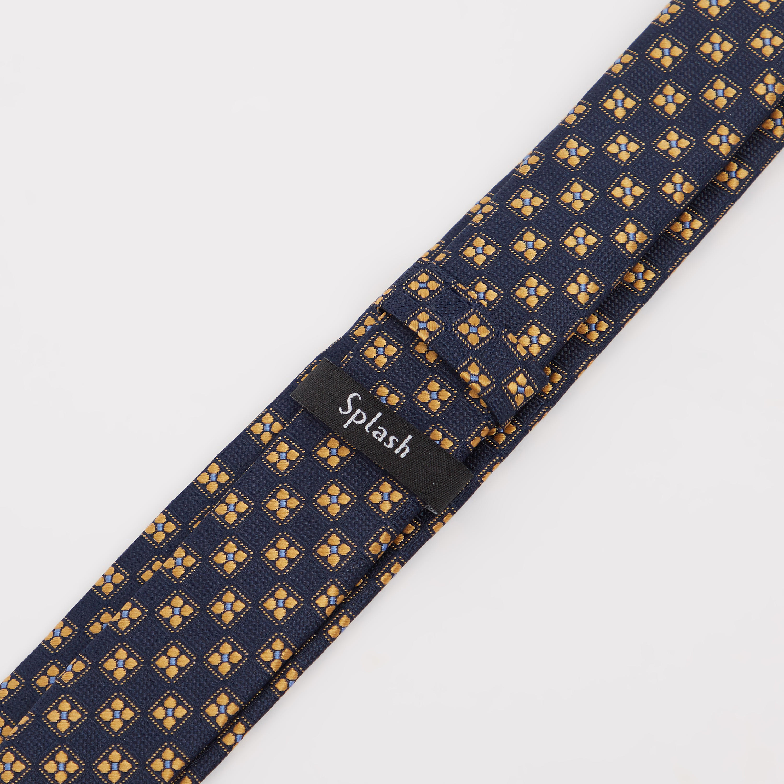 Textured Regular Necktie with Keeper Loop-men-tiesandcufflinks-pocketsquares-image-3