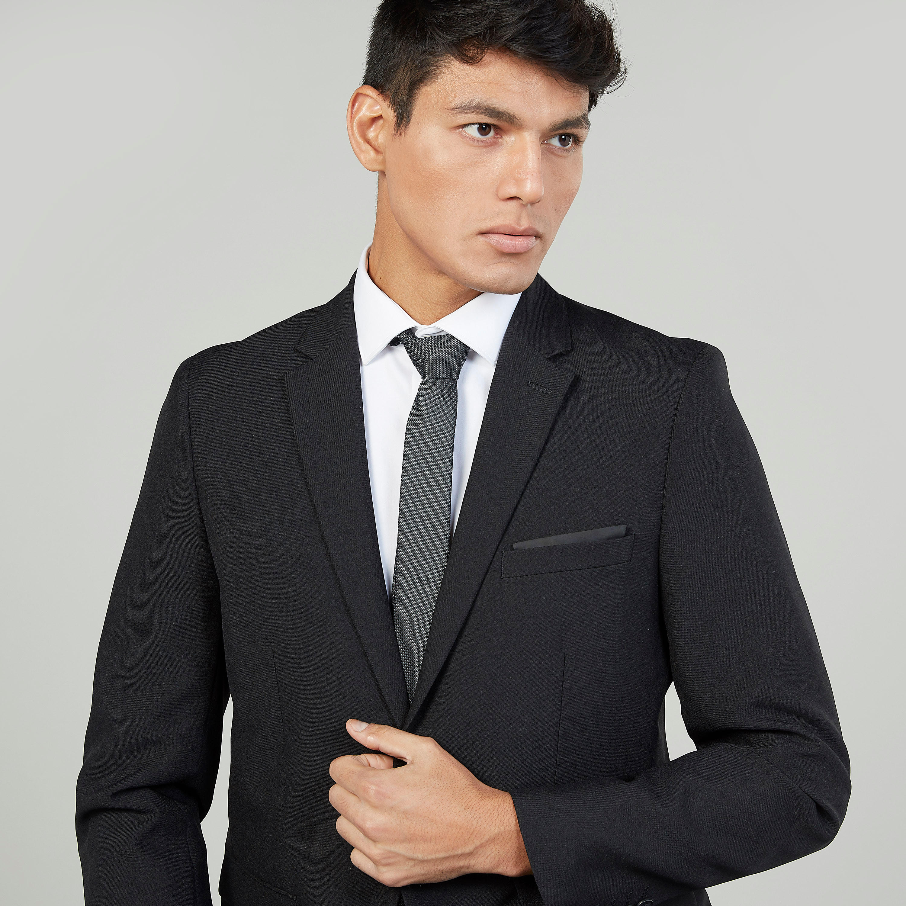 ربطة عنق عادية بارزة الملمس بمشبك تثبيت-men-tiesandcufflinks-pocketsquares-image-3