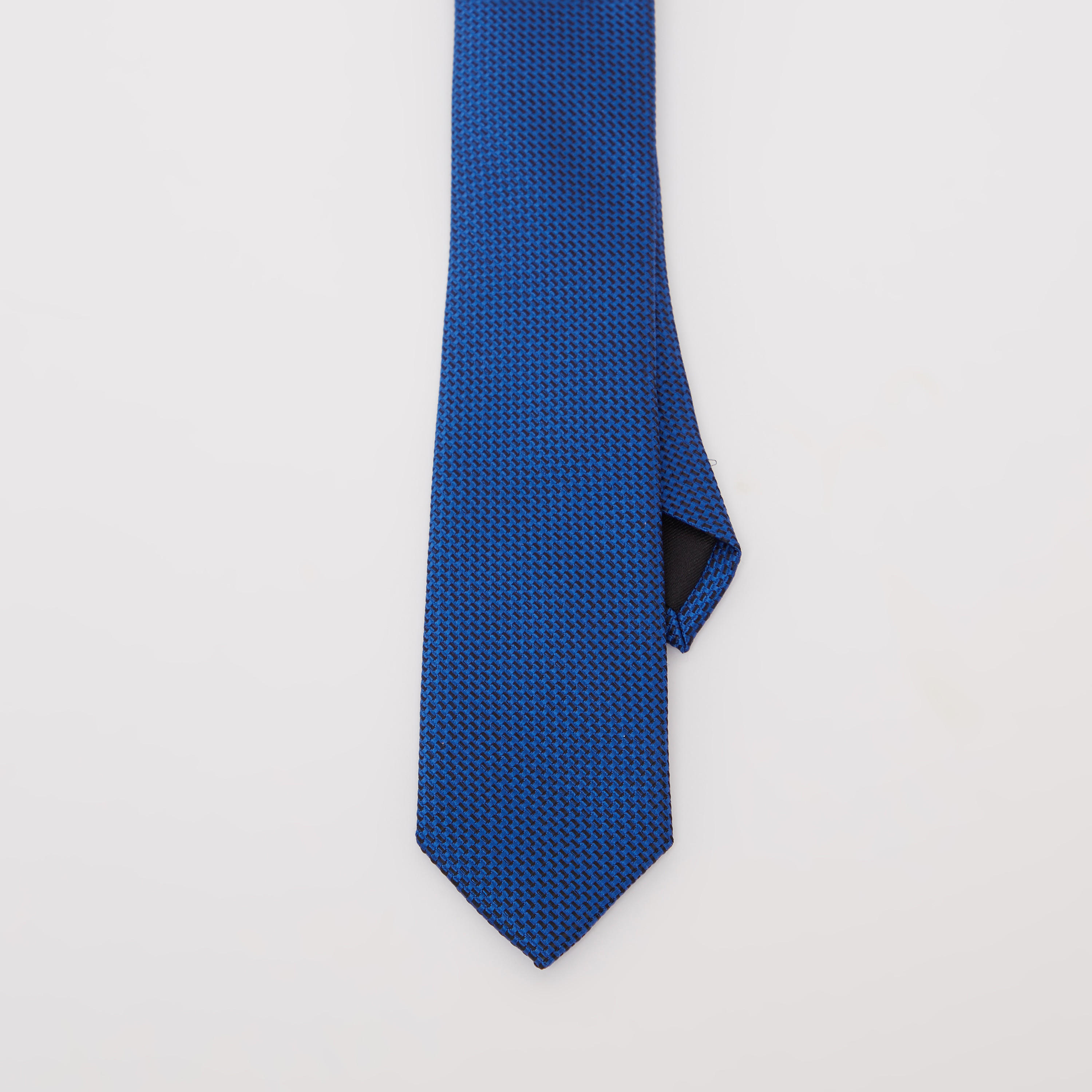 Textured Regular Necktie with Keeper Loop-men-tiesandcufflinks-pocketsquares-image-4