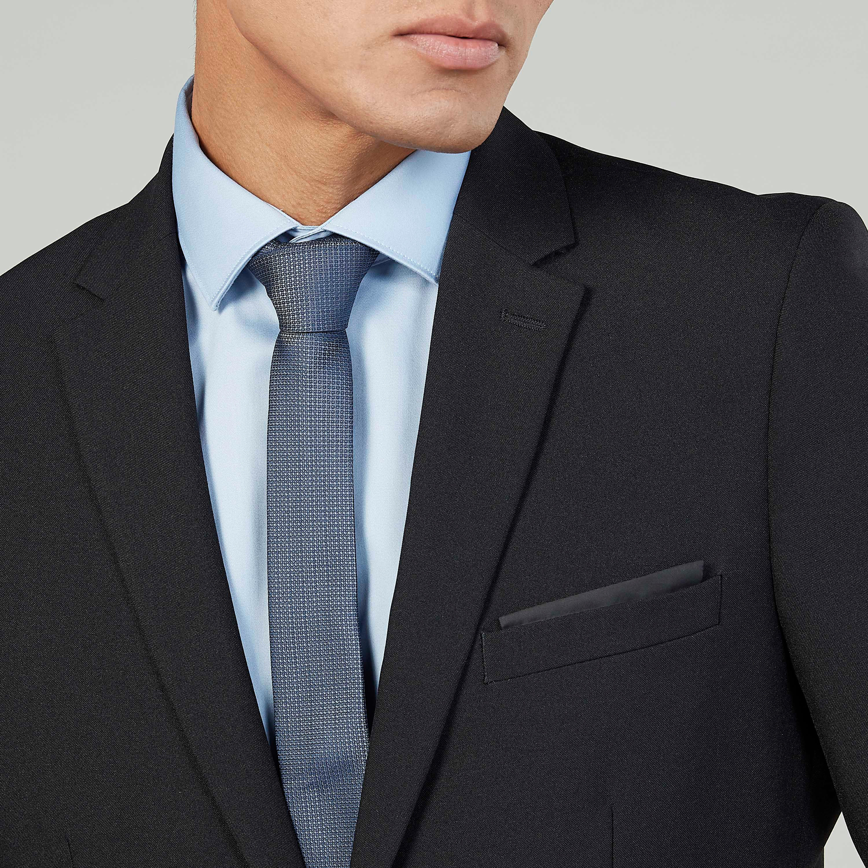 ربطة عنق عادية بارزة الملمس بمشبك تثبيت-men-tiesandcufflinks-pocketsquares-image-3