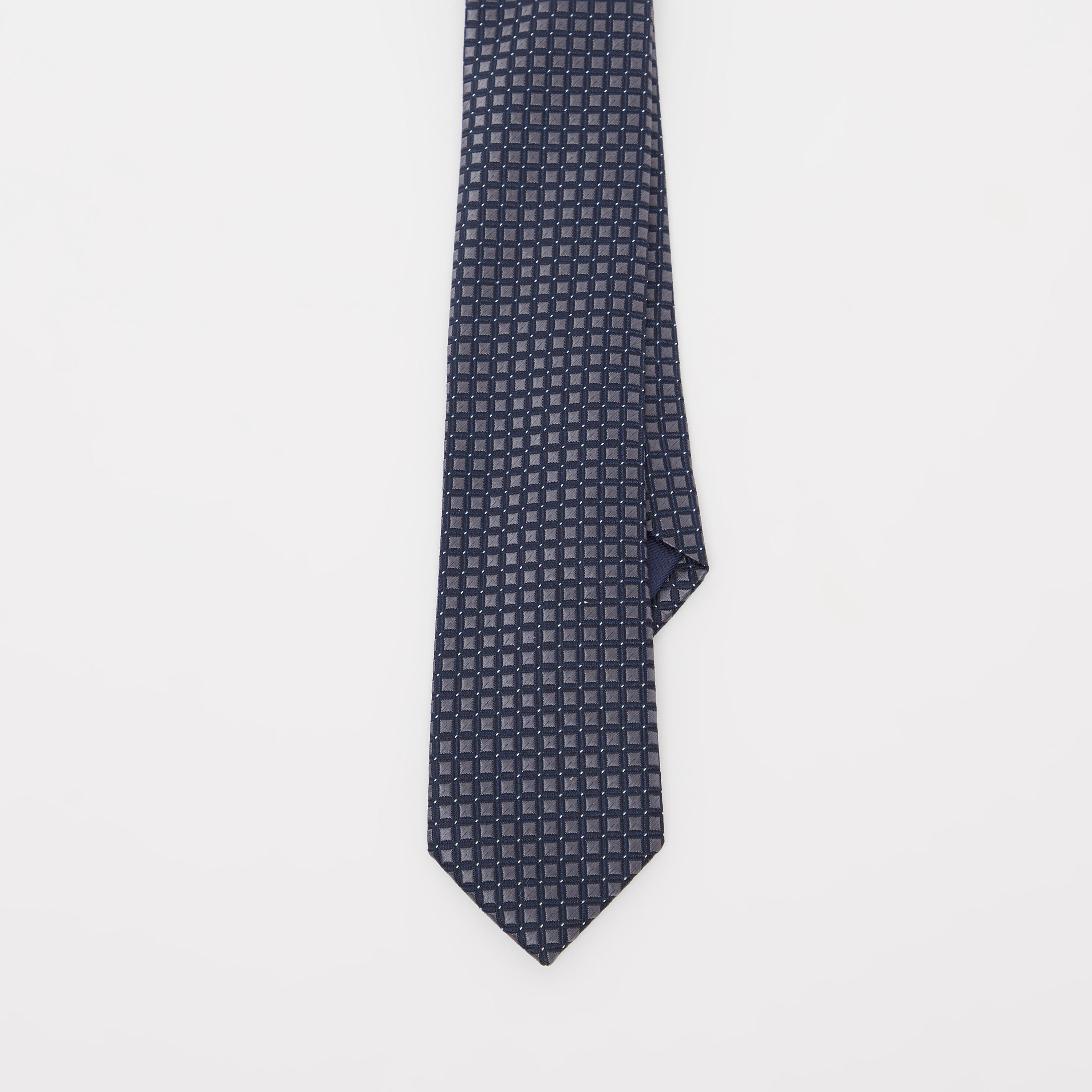 ربطة عنق عادية بارزة الملمس بمشبك تثبيت-men-tiesandcufflinks-pocketsquares-image-1