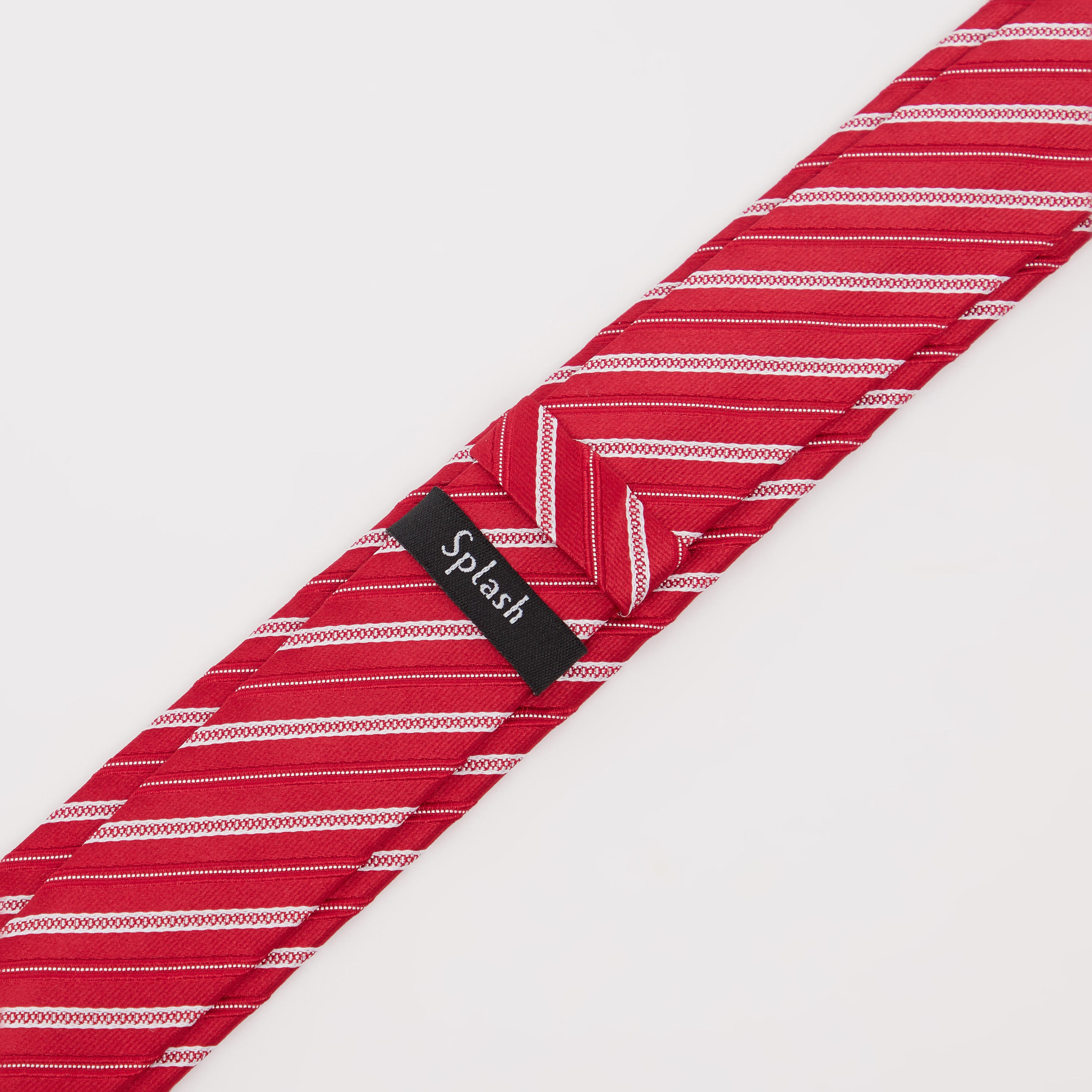 Striped Regular Necktie with Keeper Loop-men-tiesandcufflinks-pocketsquares-image-3