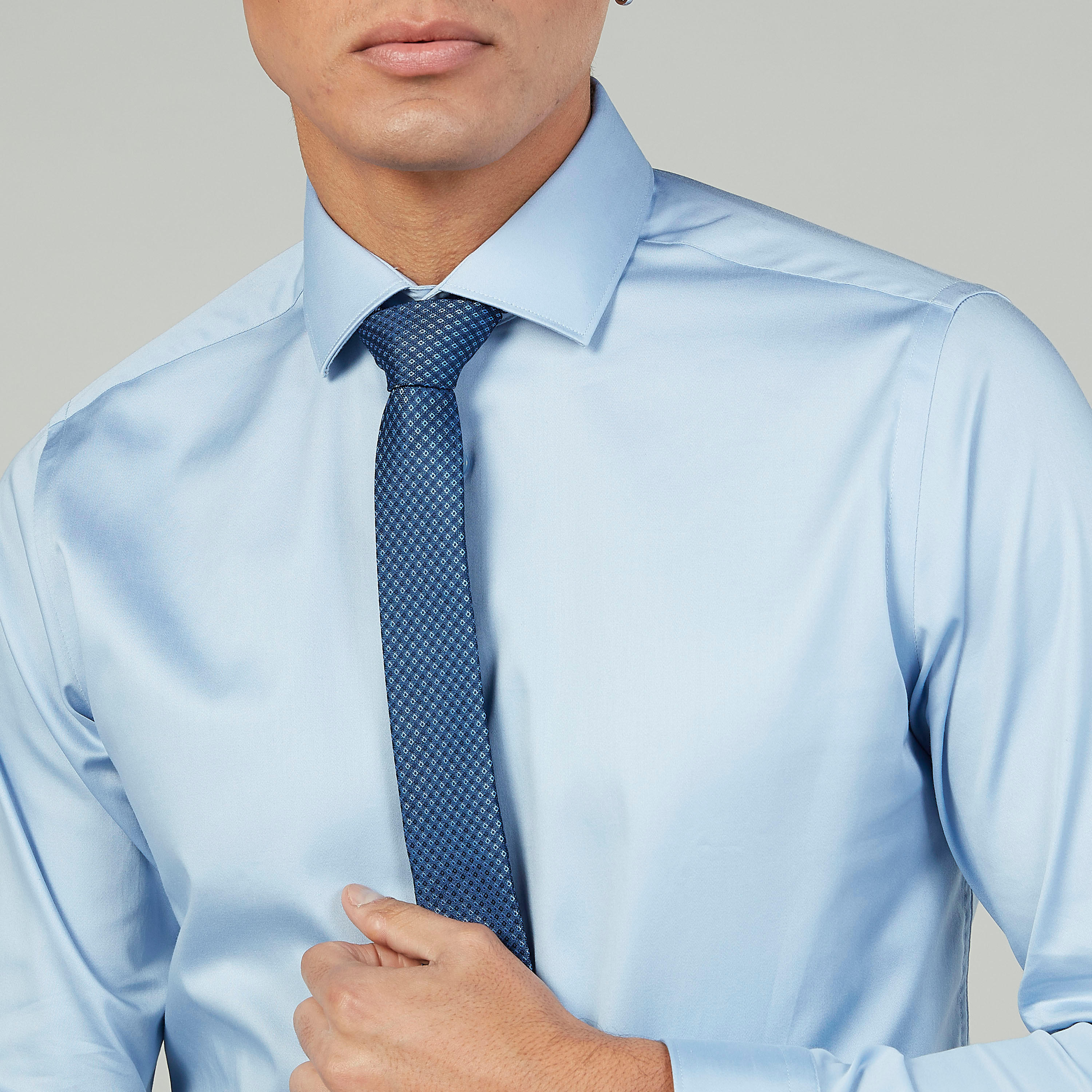 ربطة عنق عادية مستطيلة بارزة الملمس بحلقة تثبيت-men-tiesandcufflinks-pocketsquares-image-3