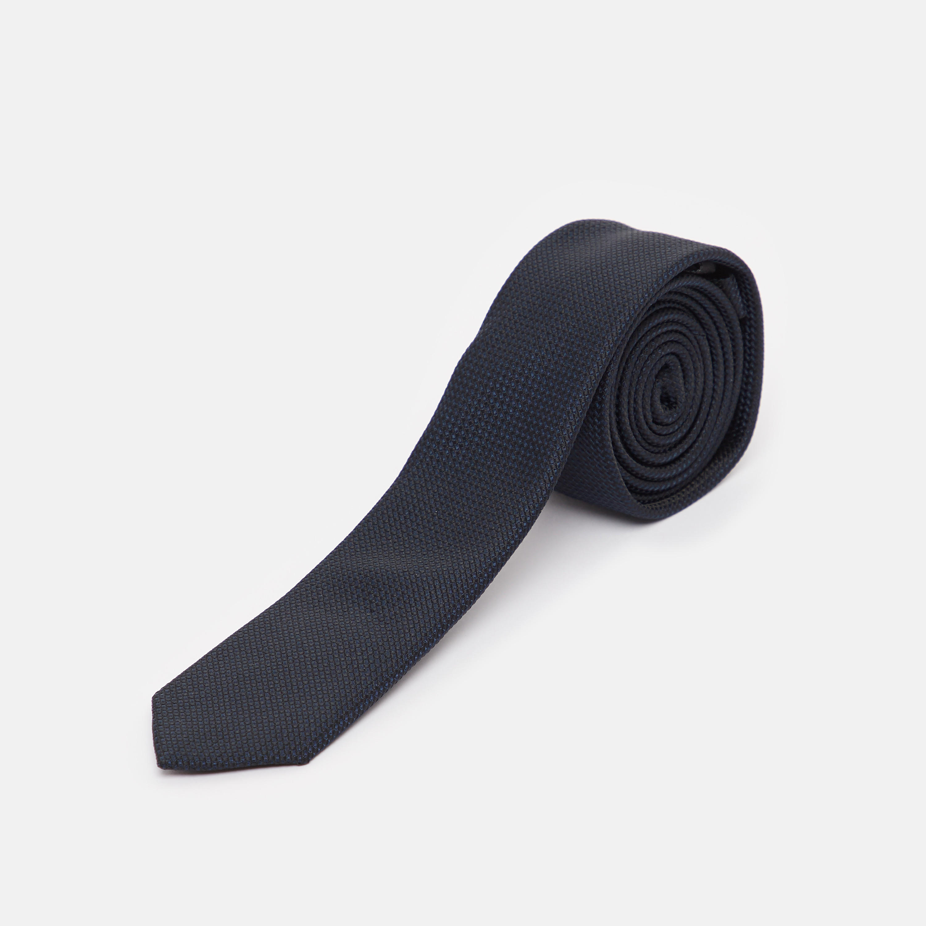 Textured Regular Necktie with Keeper Loop-men-tiesandcufflinks-pocketsquares-image-1