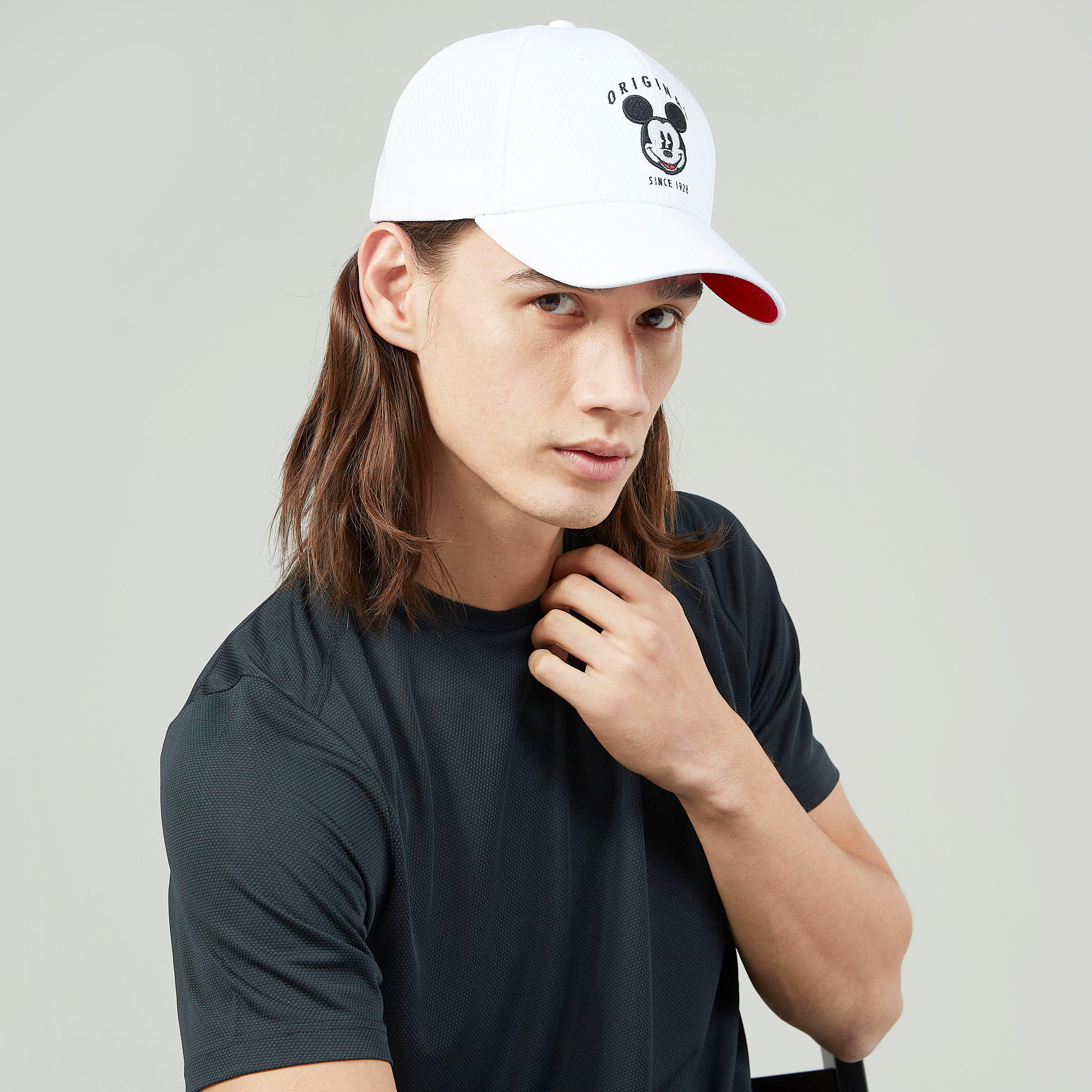Mickey Mouse Printed Cap with Snap Closure-men-caps-image-2