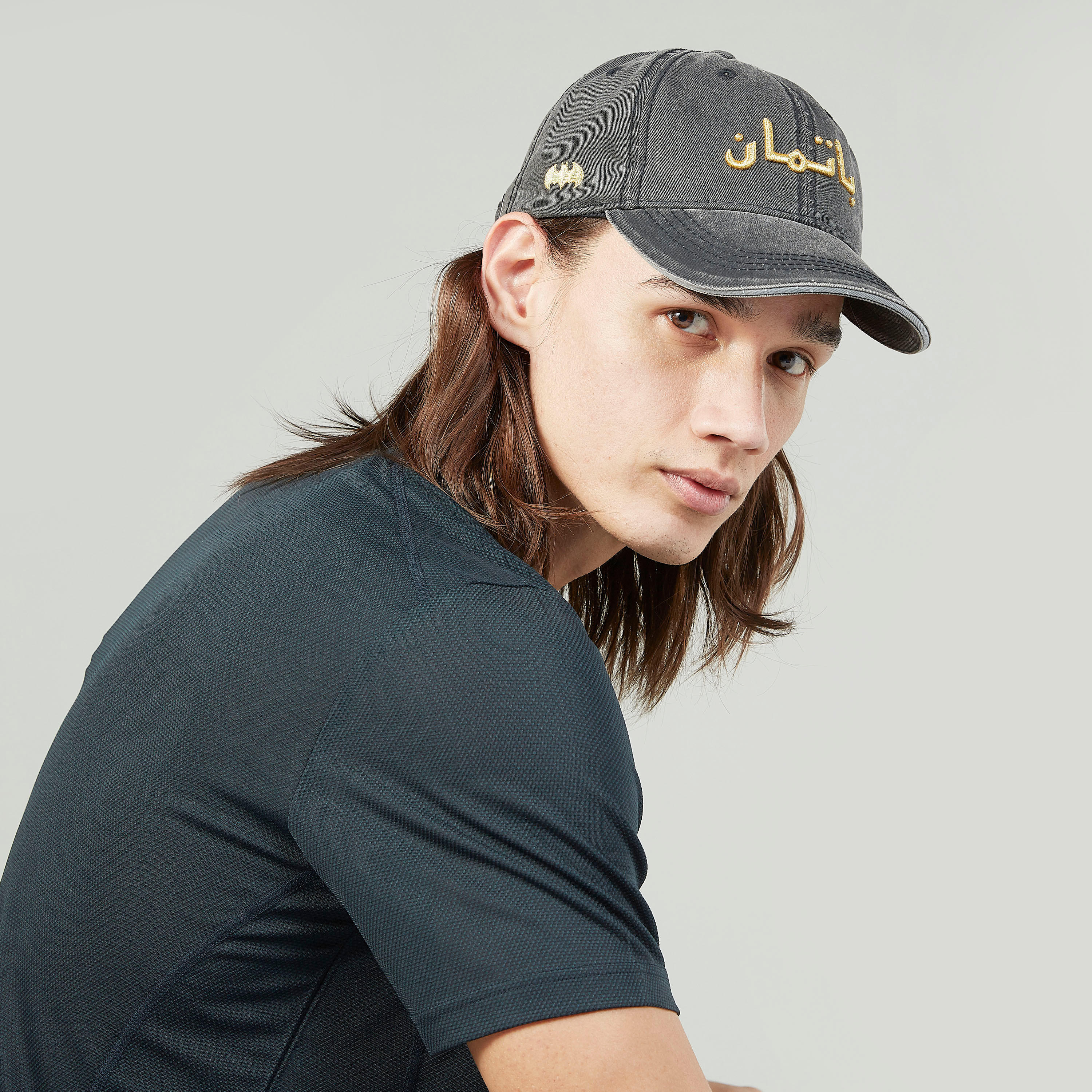 Batman Printed Cap with Plate Buckle Closure-men-caps-image-2