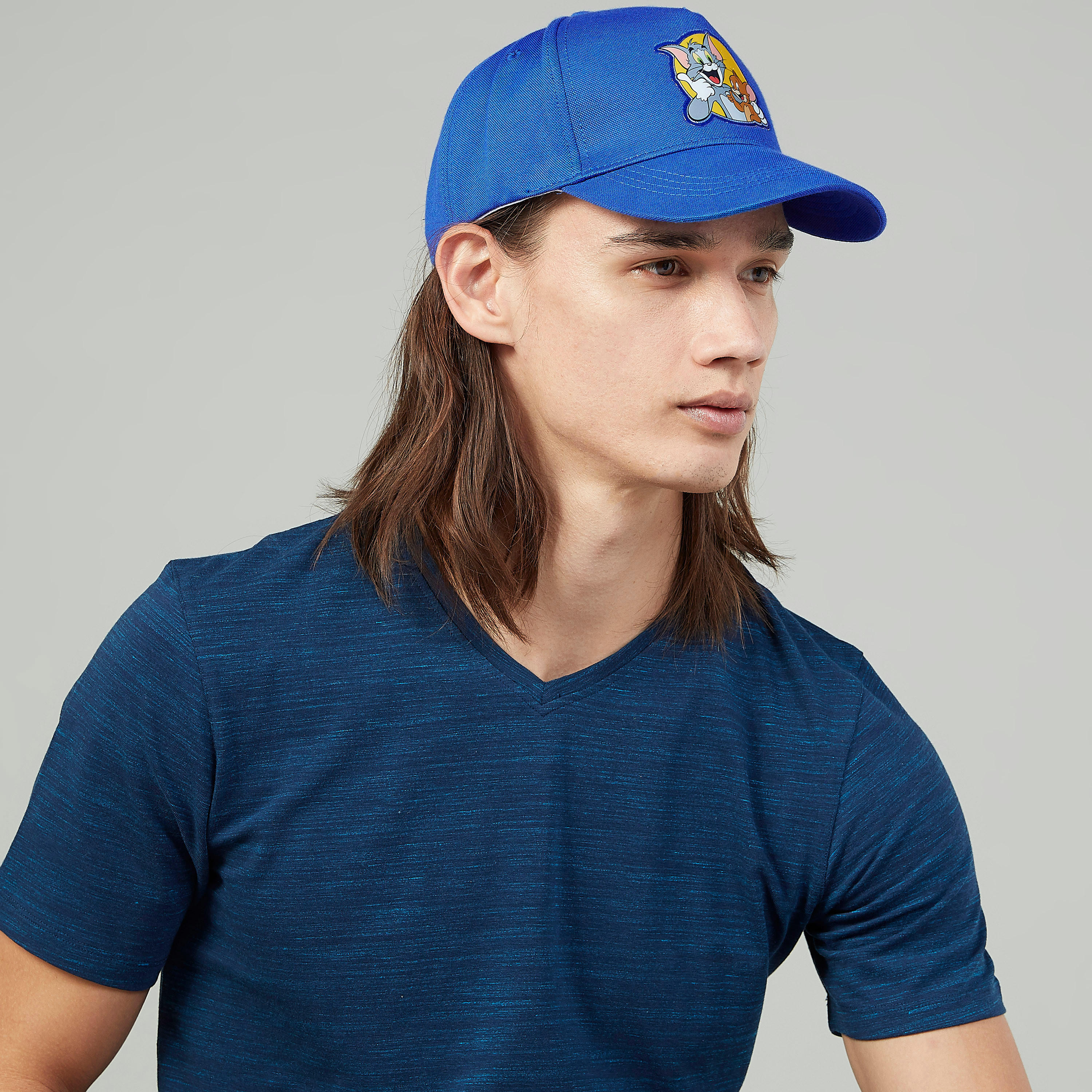 Tom and Jerry Printed Cap with Snap Closure-men-caps-image-2