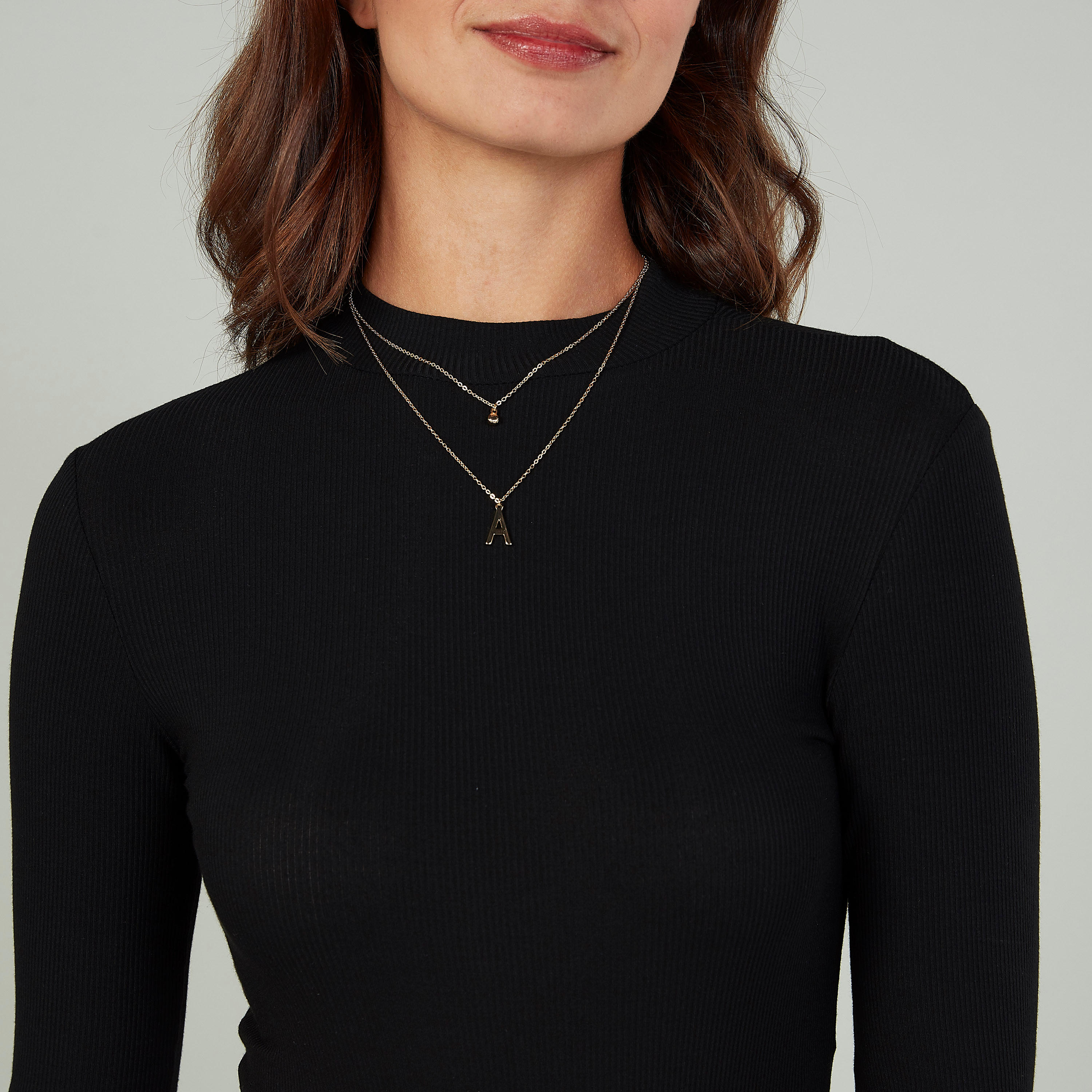 عقد بدلّاية ميتاليك متعدد الطبقات بمشبك إغلاق-women-watchesandjewellery-jewellery-necklacesandpendants-image-2