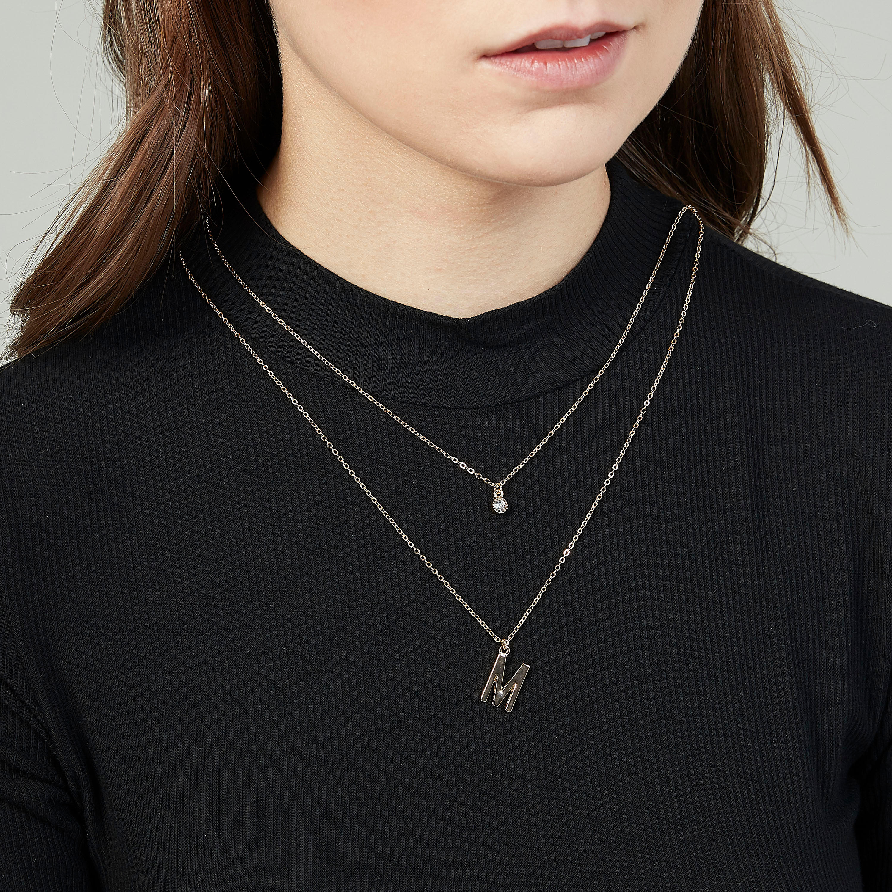 قلادة مزيّنة متعدّدة الطبقات بمشبك إغلاق-women-watchesandjewellery-jewellery-necklacesandpendants-image-3