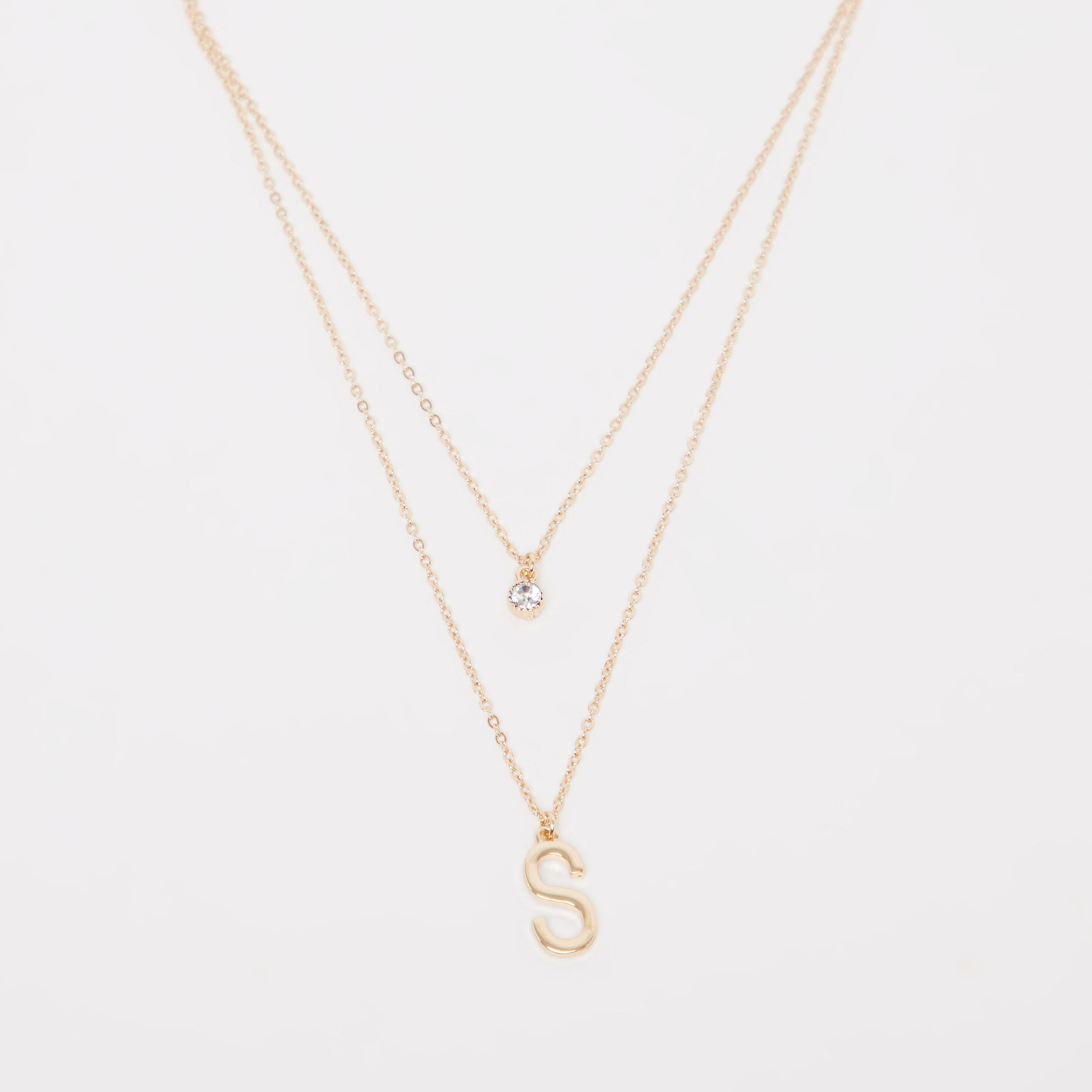 عقد بدلّاية ميتاليك متعدد الطبقات بمشبك إغلاق-women-watchesandjewellery-jewellery-necklacesandpendants-image-1