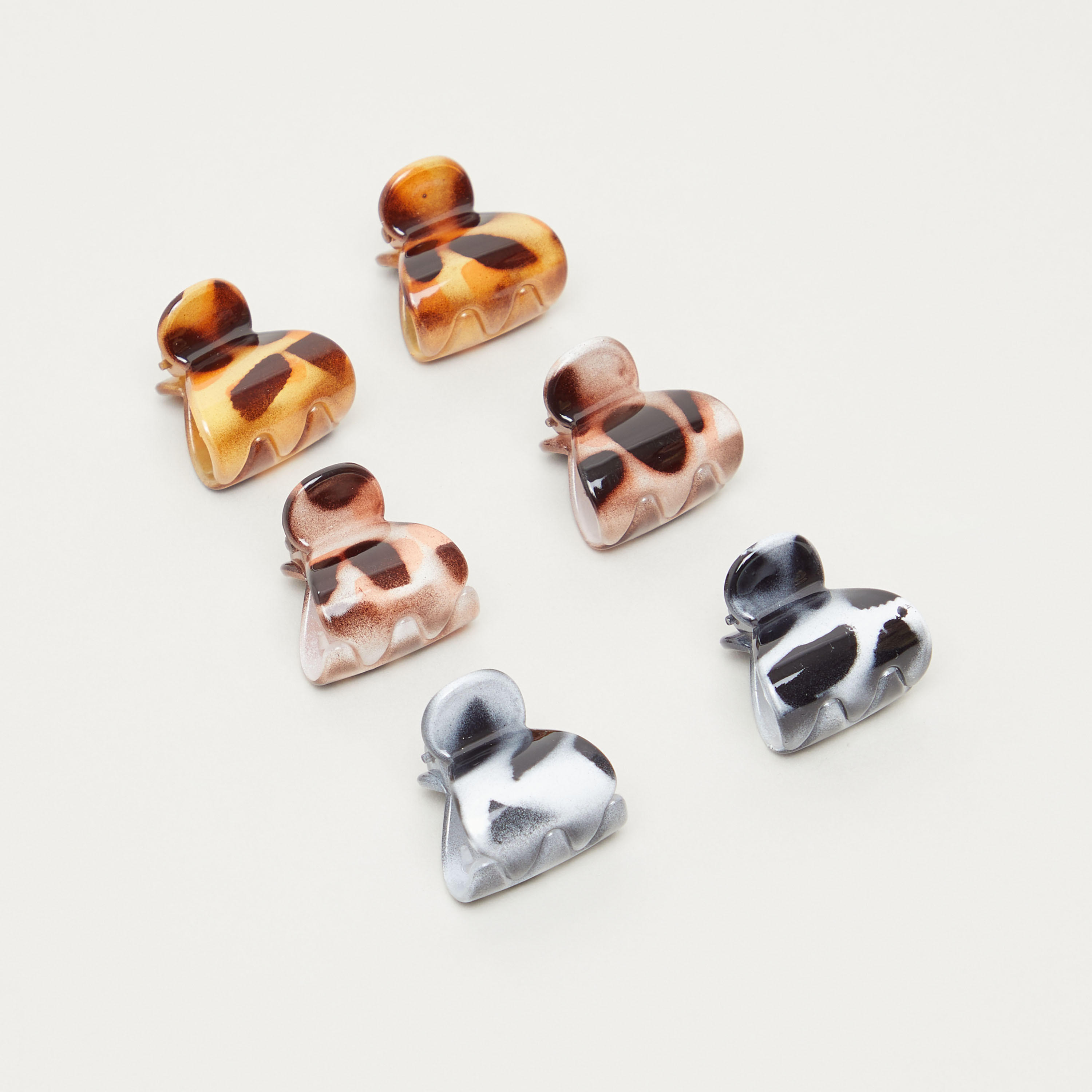 Assorted Printed 6-Piece Hair Clamp Set-women-hairaccessories-clamps-image-1