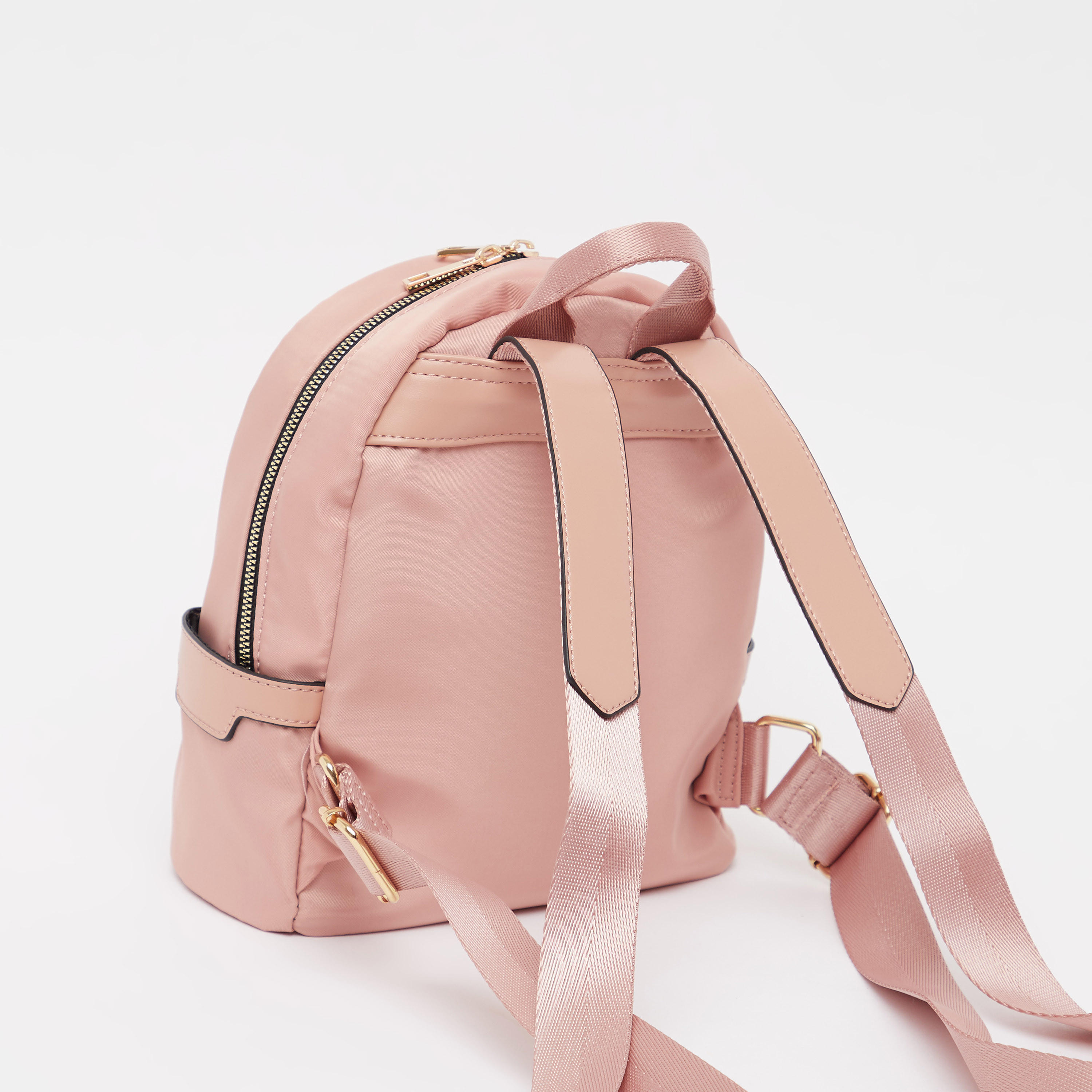 Plain Backpack with Adjustable Shoulder Straps and Top Handle-women-bagsandwallets-handbags-image-3