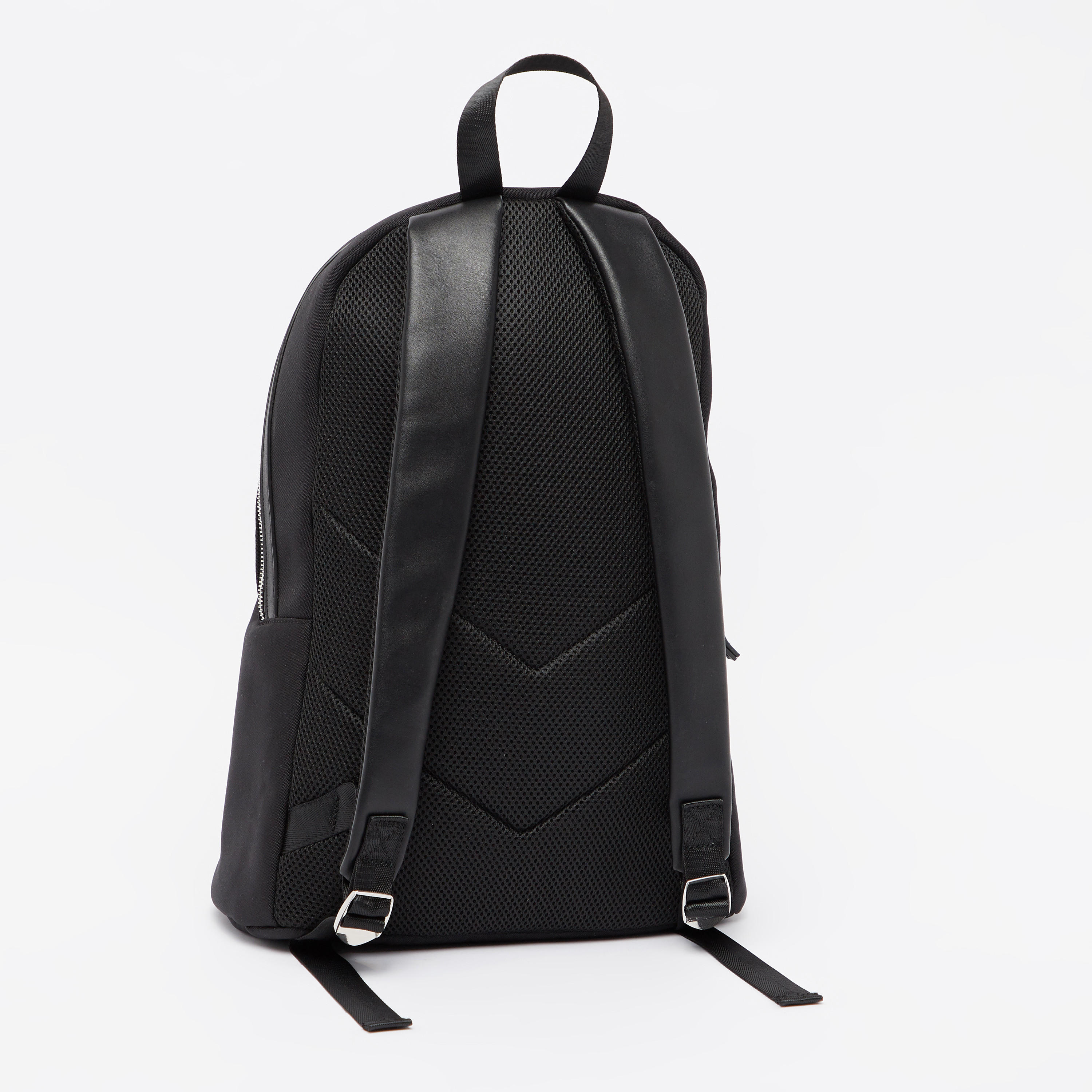 Textured Backpack with Adjustable Shoulder Straps-men-bags-image-4