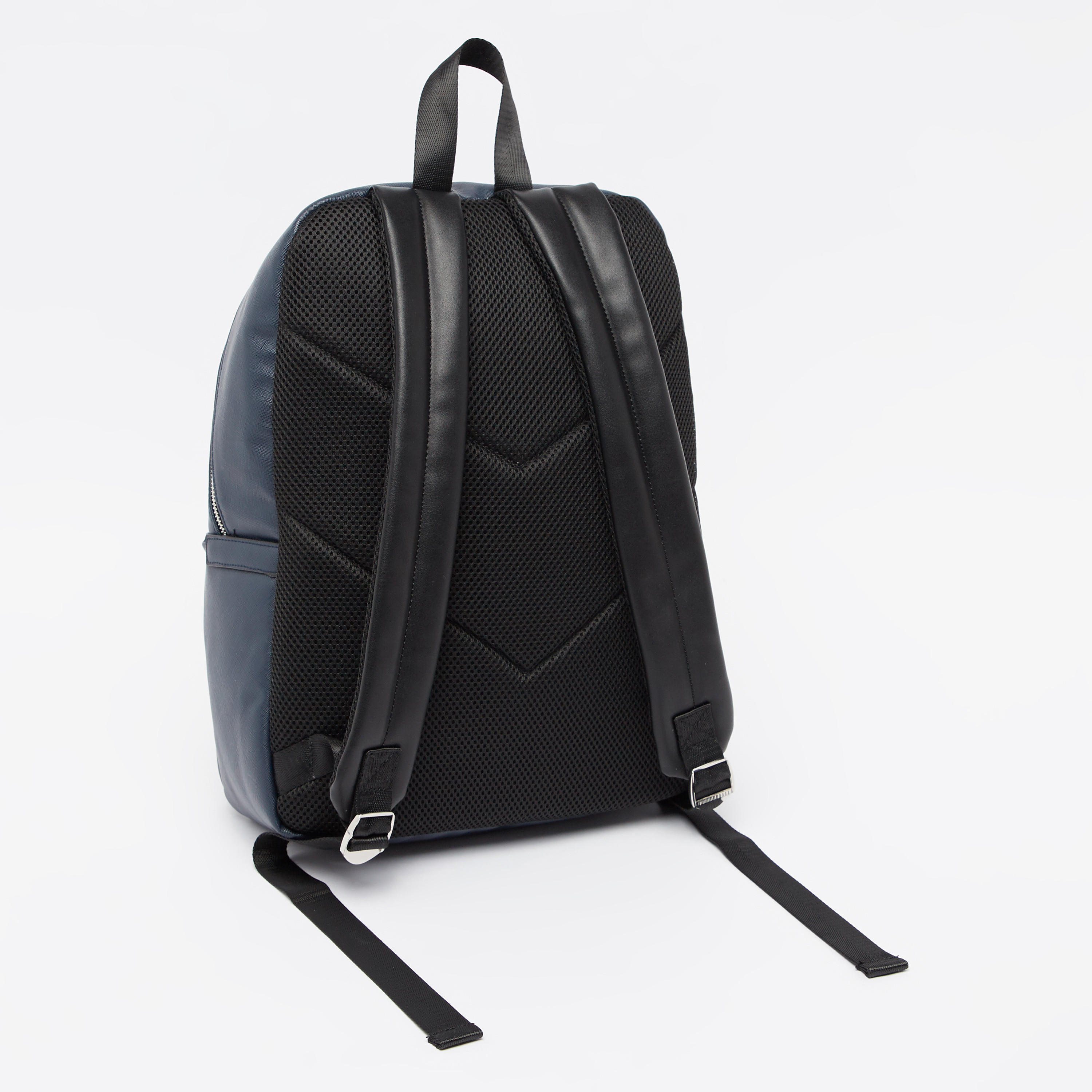 Textured Backpack with Adjustable Shoulder Straps-men-bags-image-4