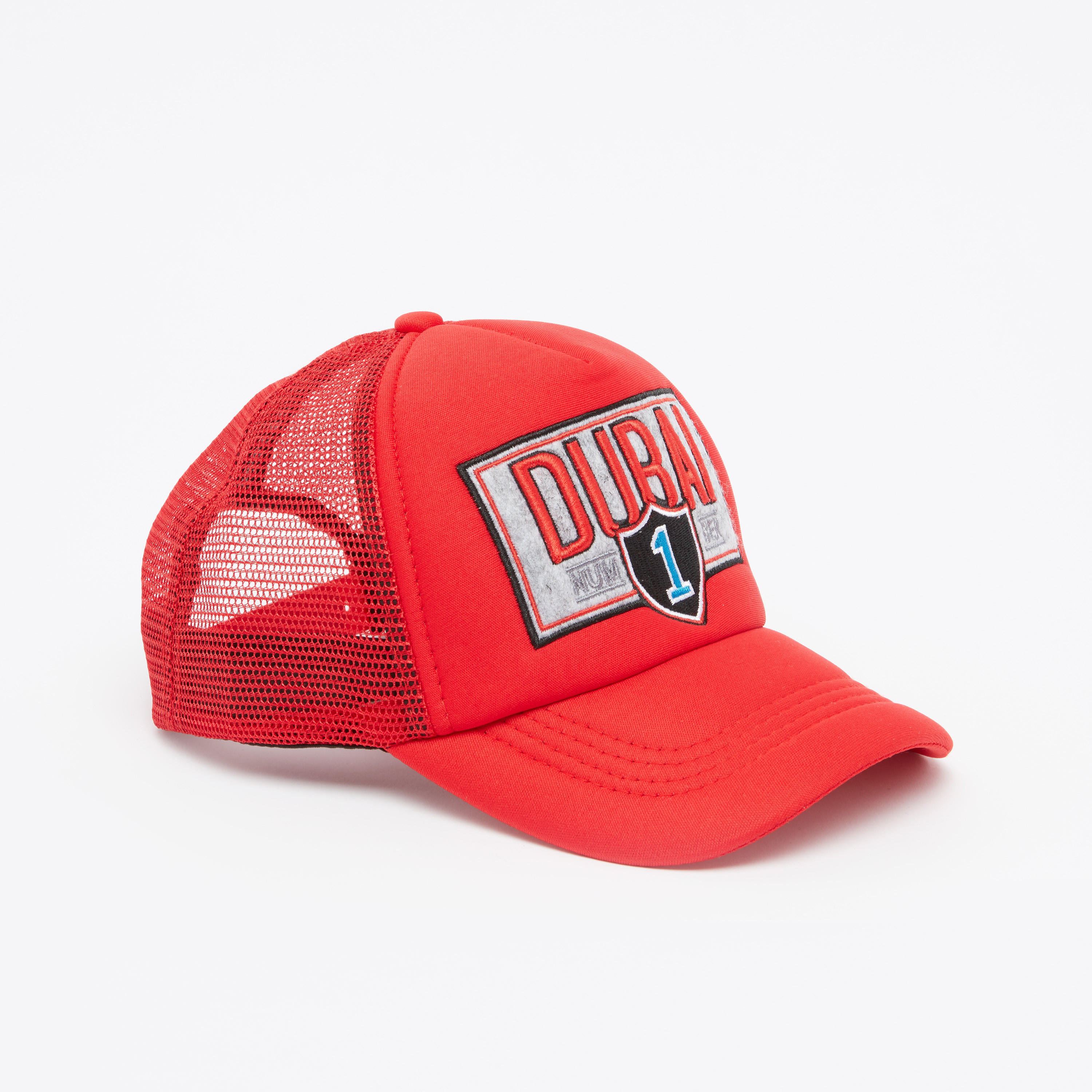 Textured Cap with Snap Closure-men-caps-image-1