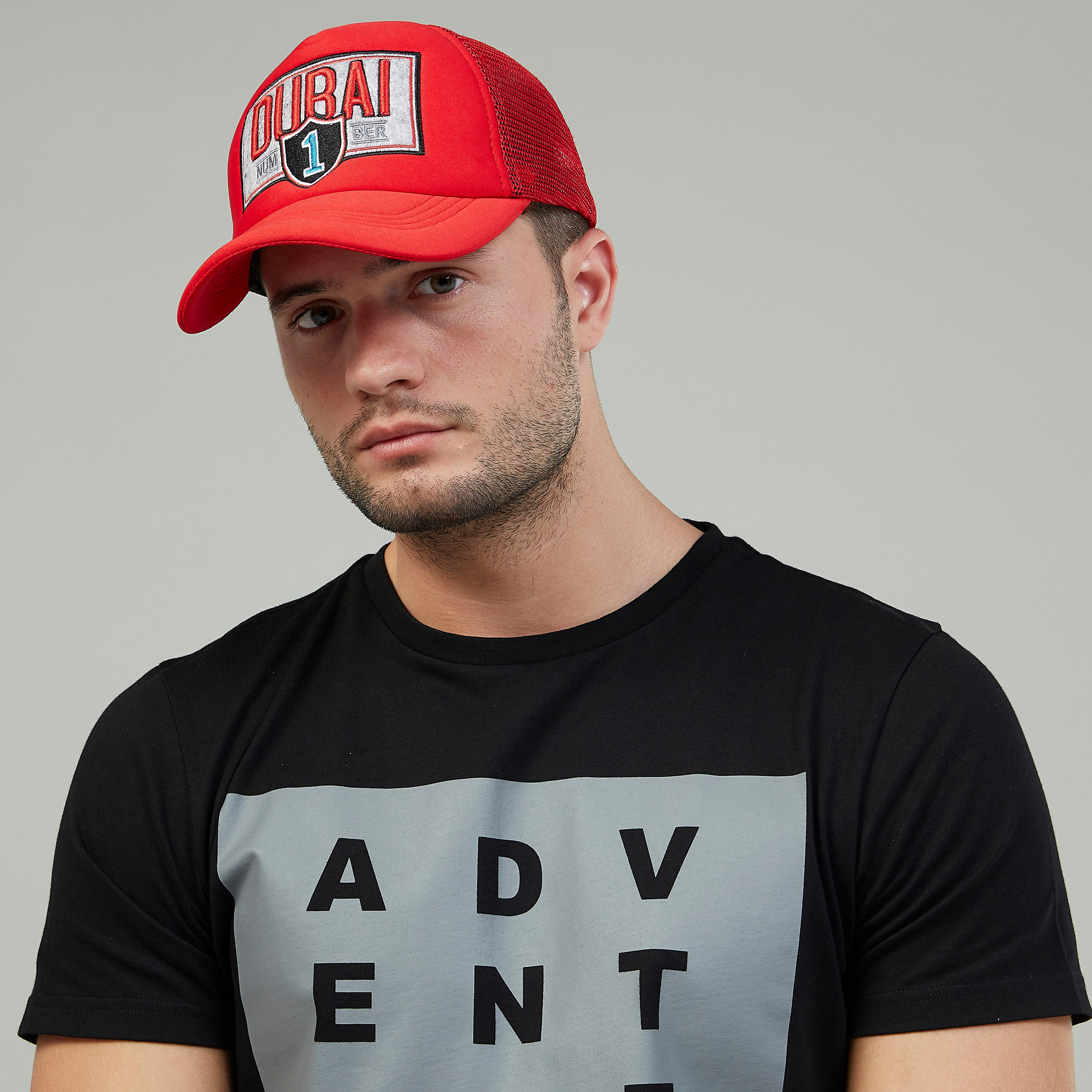 Textured Cap with Snap Closure-men-caps-image-2