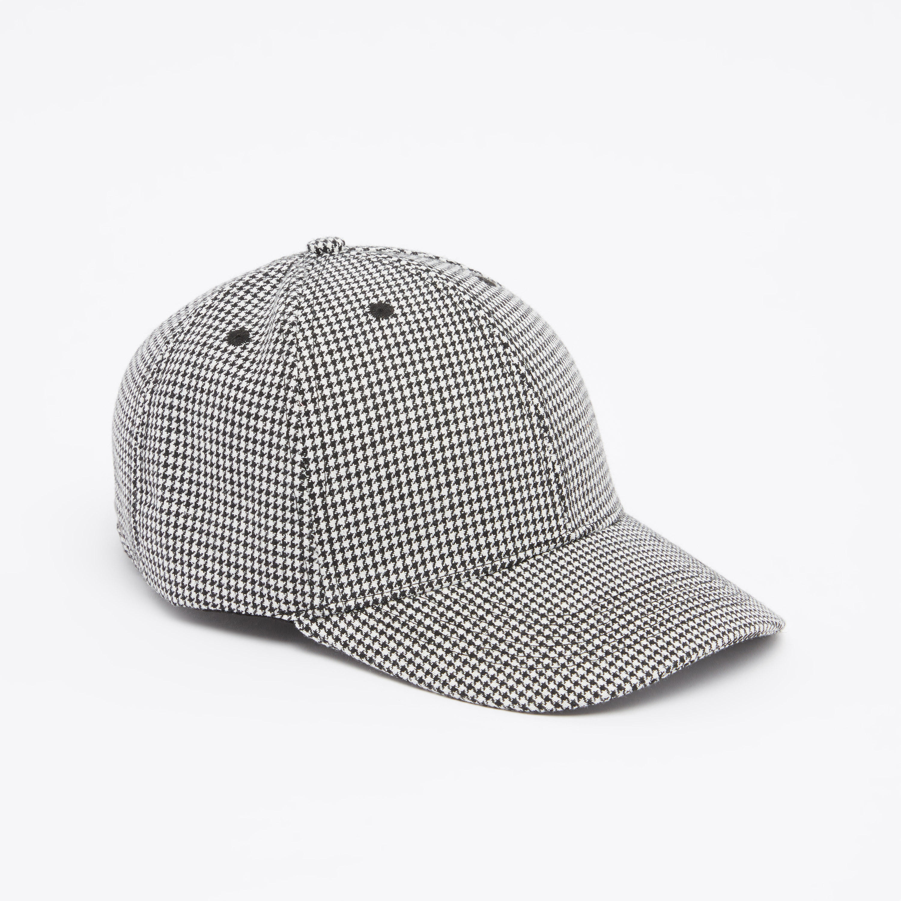 Chequered Cap with Plate Buckle Closure-men-caps-image-1