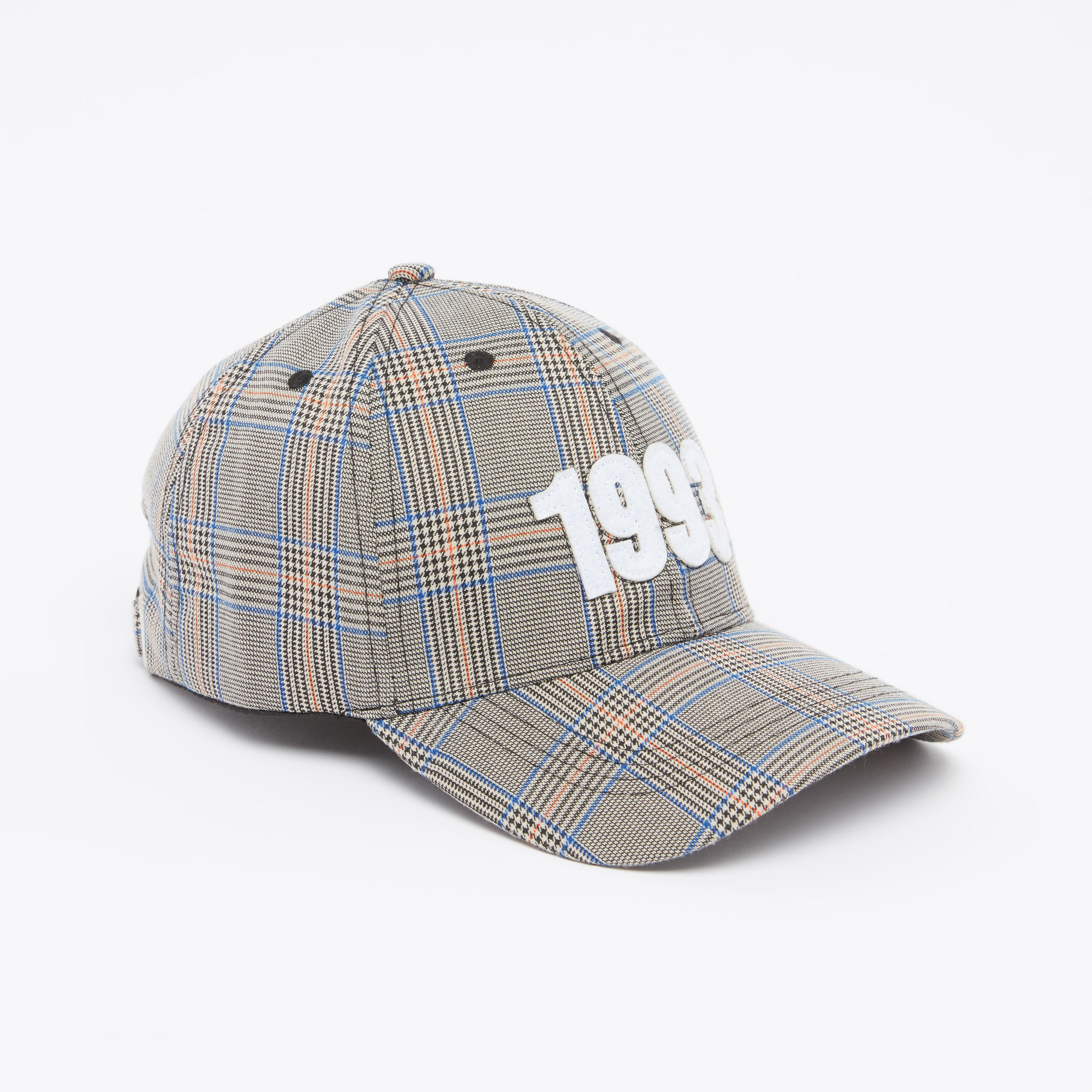 Chequered Cap with Plate Buckle Closure-men-caps-image-1