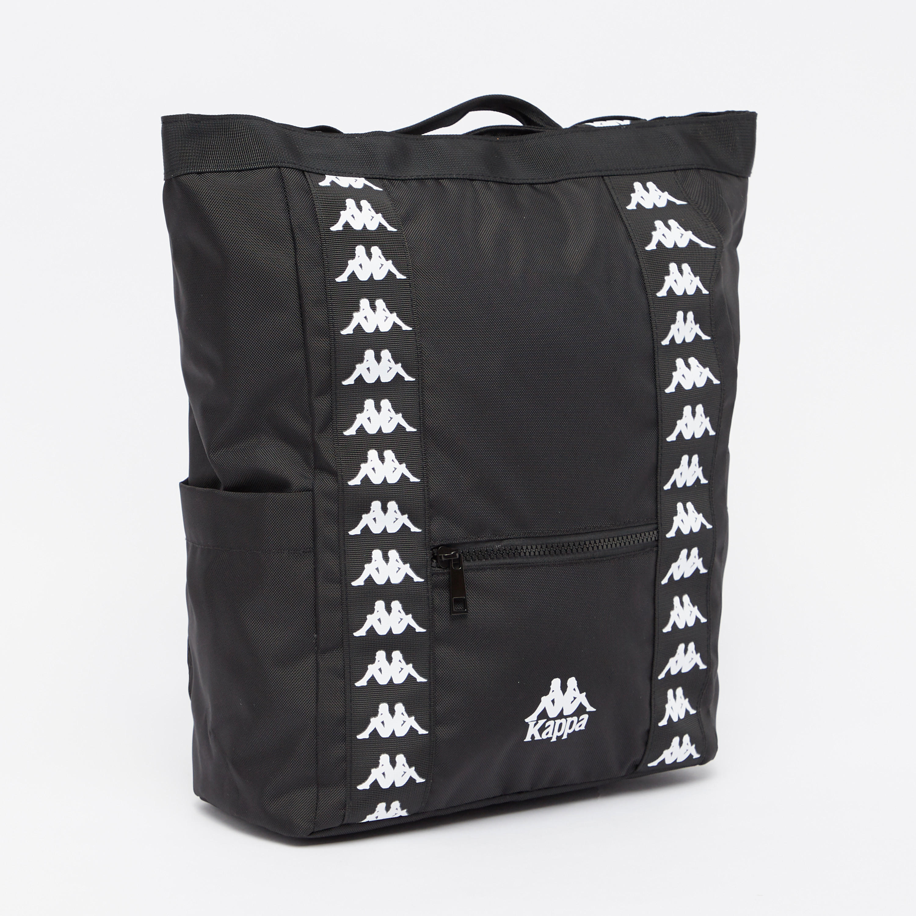 Kappa Printed Backpack with Adjustable Straps and Zip Closure-men-bags-image-1