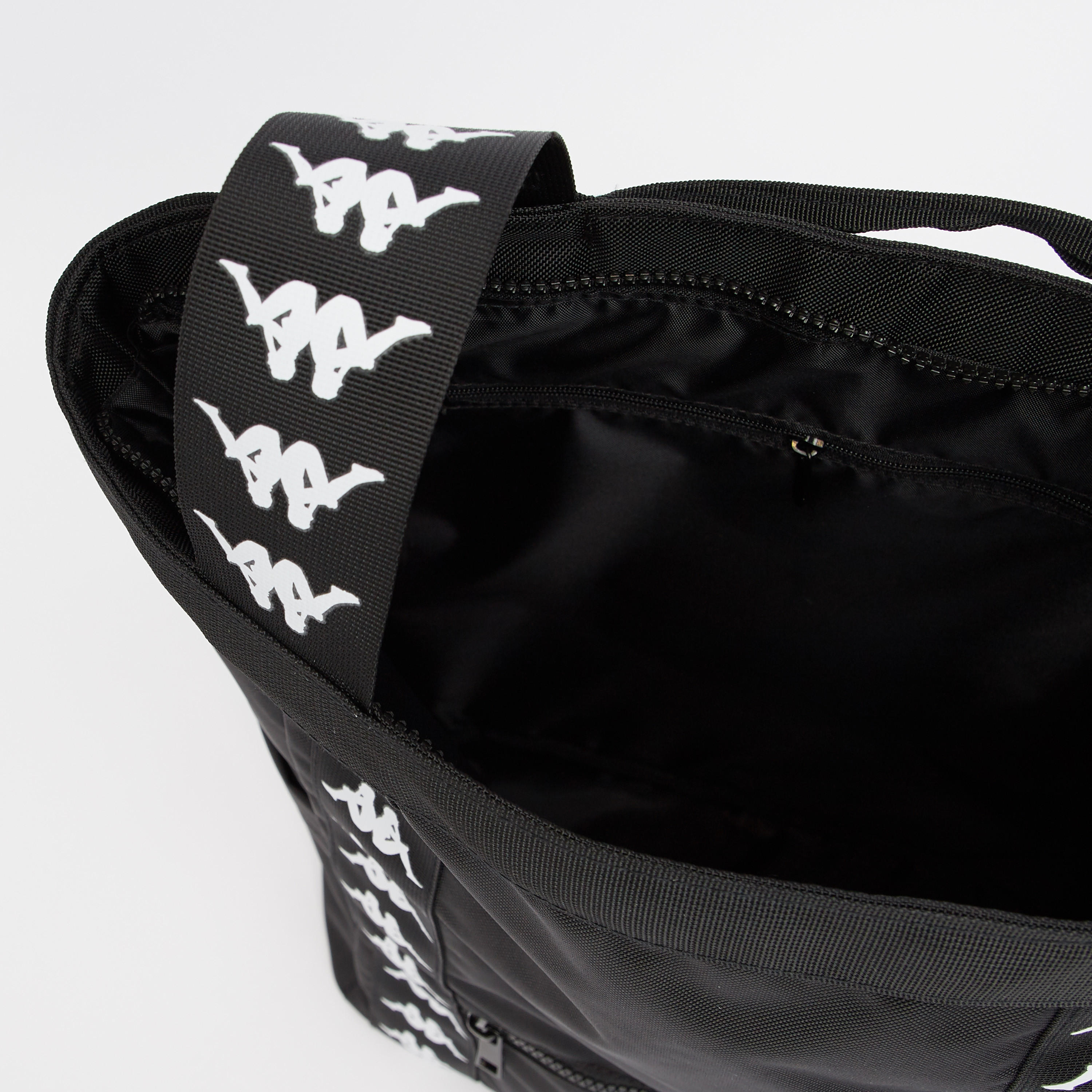 Kappa Printed Backpack with Adjustable Straps and Zip Closure-men-bags-image-5