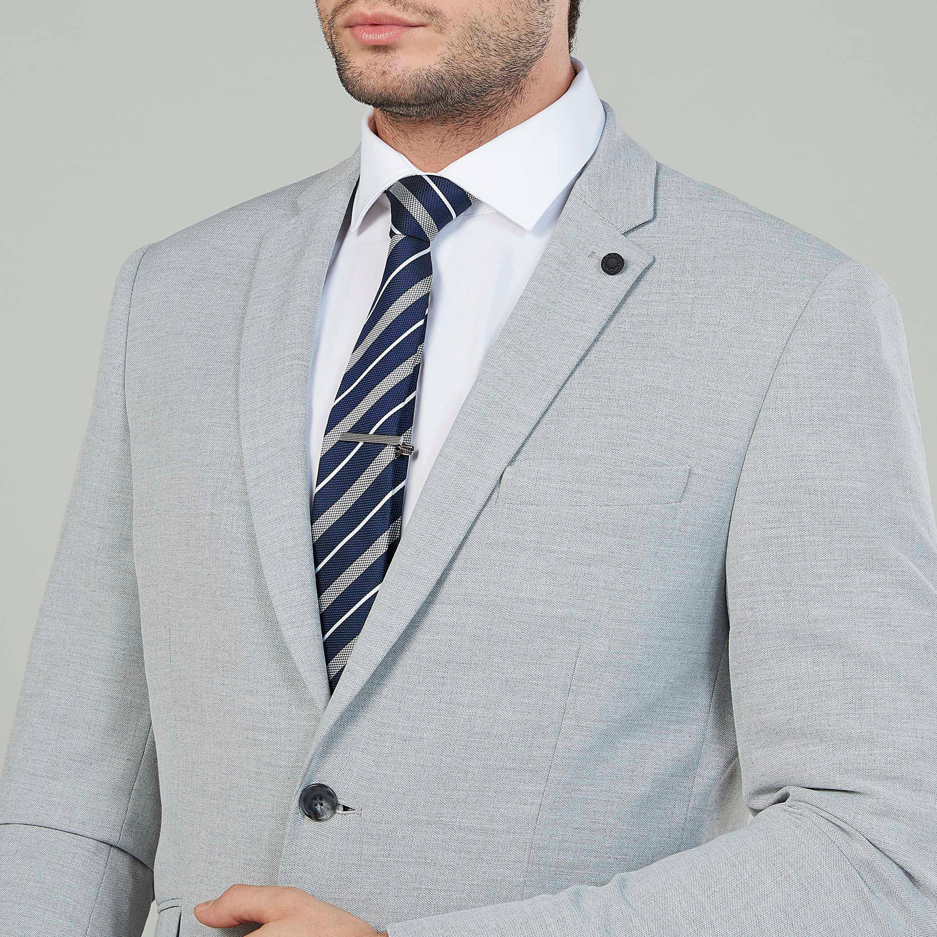 Striped Regular Tie with Keeper Loop-men-tiesandcufflinks-pocketsquares-image-2