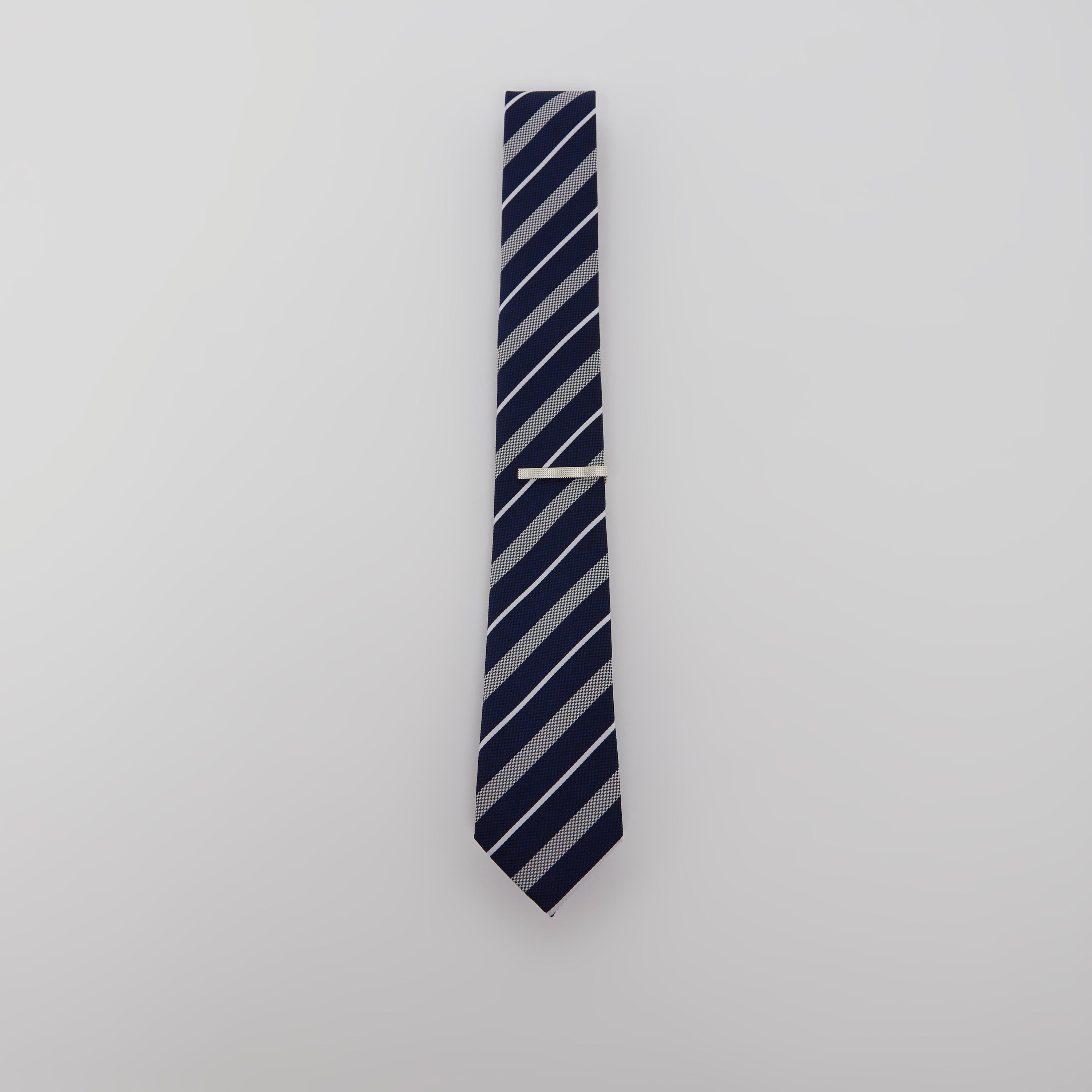 Striped Regular Tie with Keeper Loop-men-tiesandcufflinks-pocketsquares-image-4