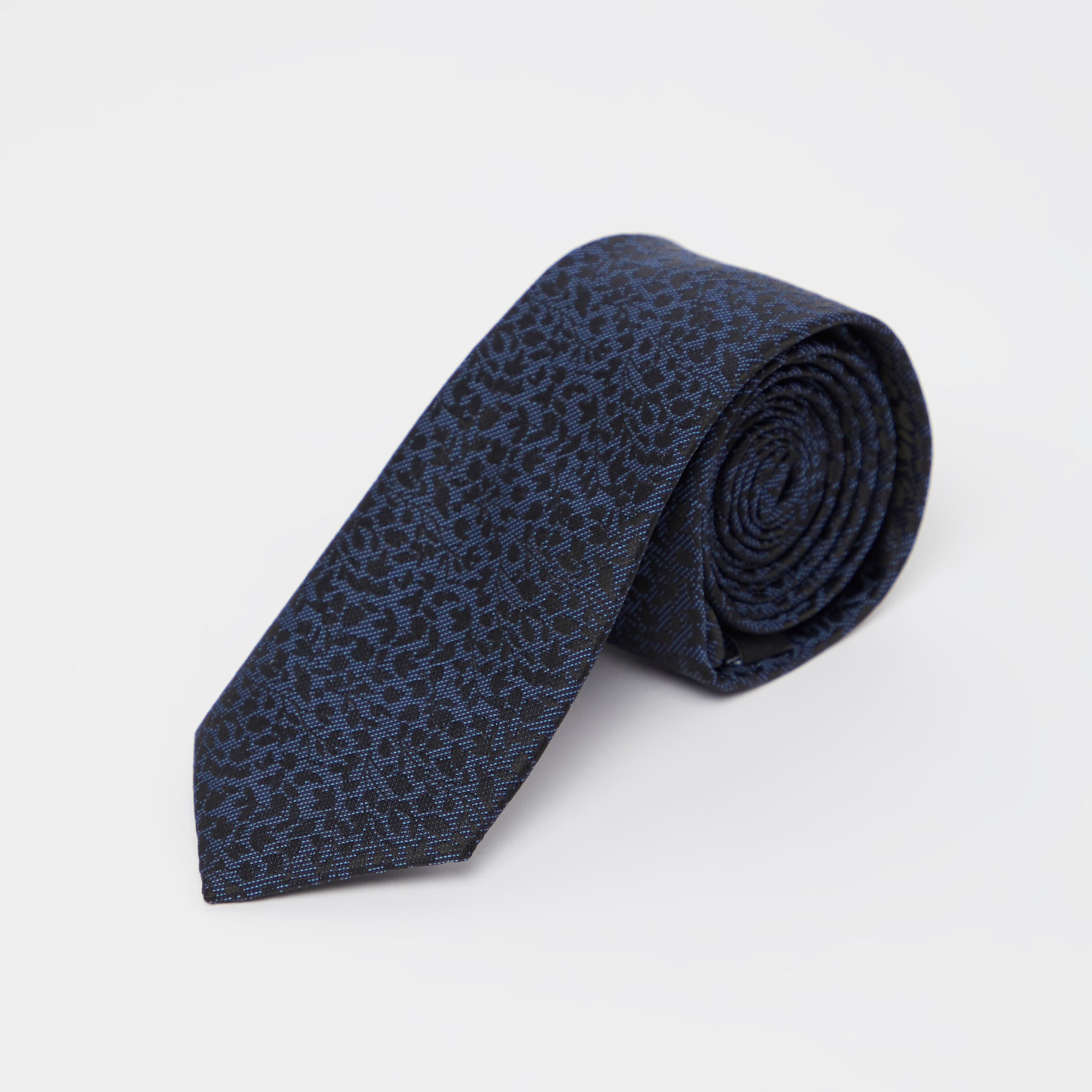 Printed Regular Tie with Keeper Loop-men-tiesandcufflinks-pocketsquares-image-1