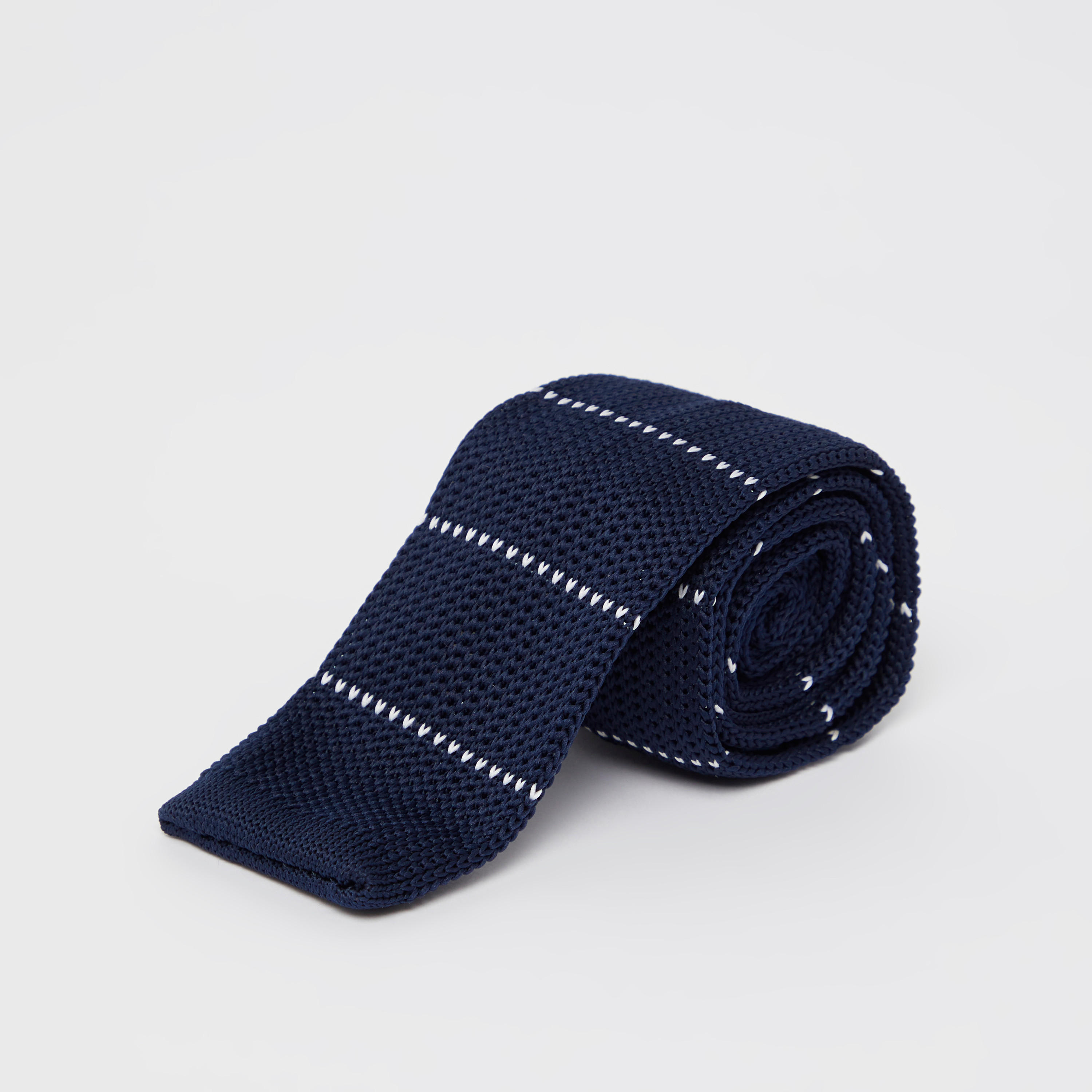 Textured Regular Tie with Keeper Loop-men-tiesandcufflinks-pocketsquares-image-1