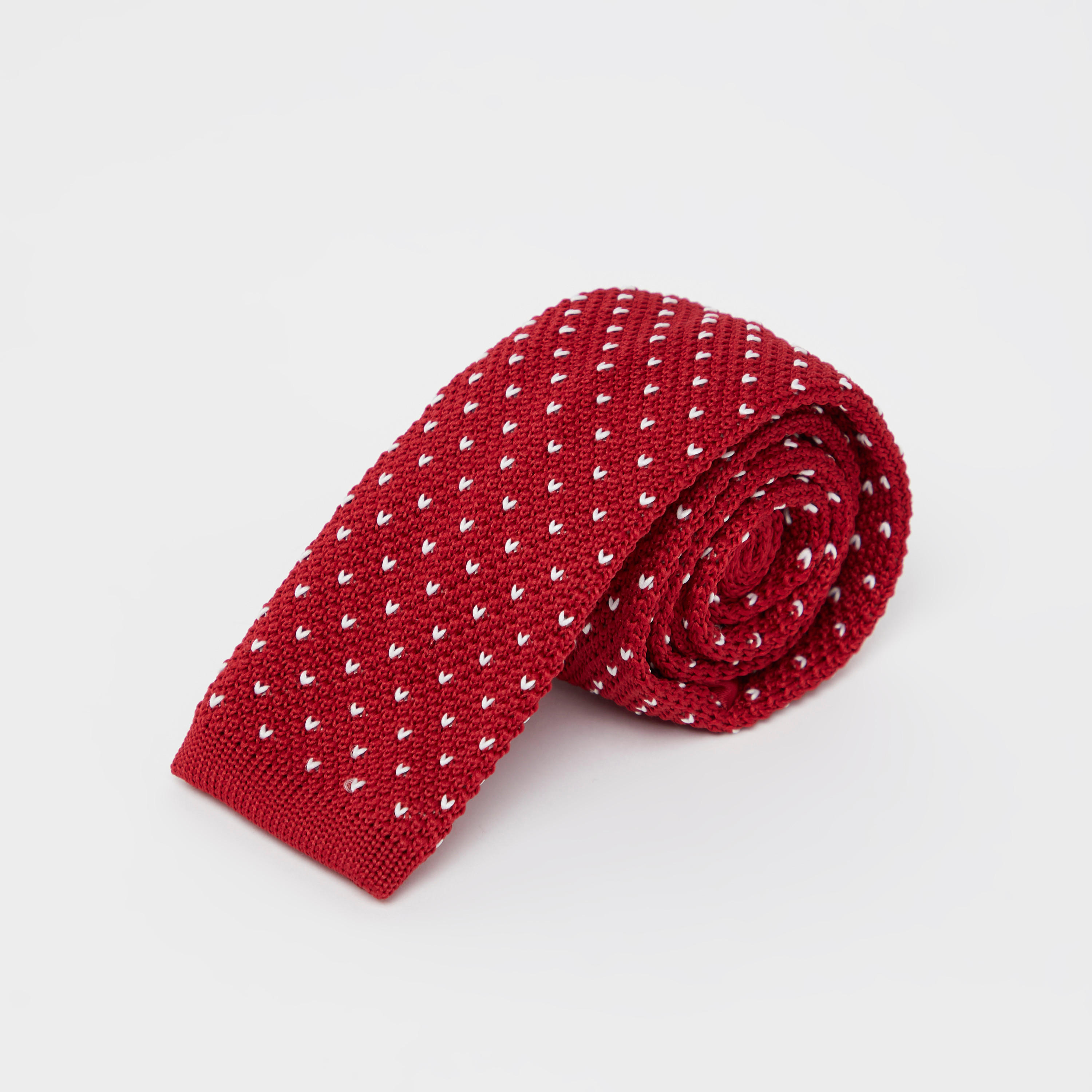 ربطة عنق عادية بارزة الملمس بحلقة تثبيت-men-tiesandcufflinks-pocketsquares-image-4