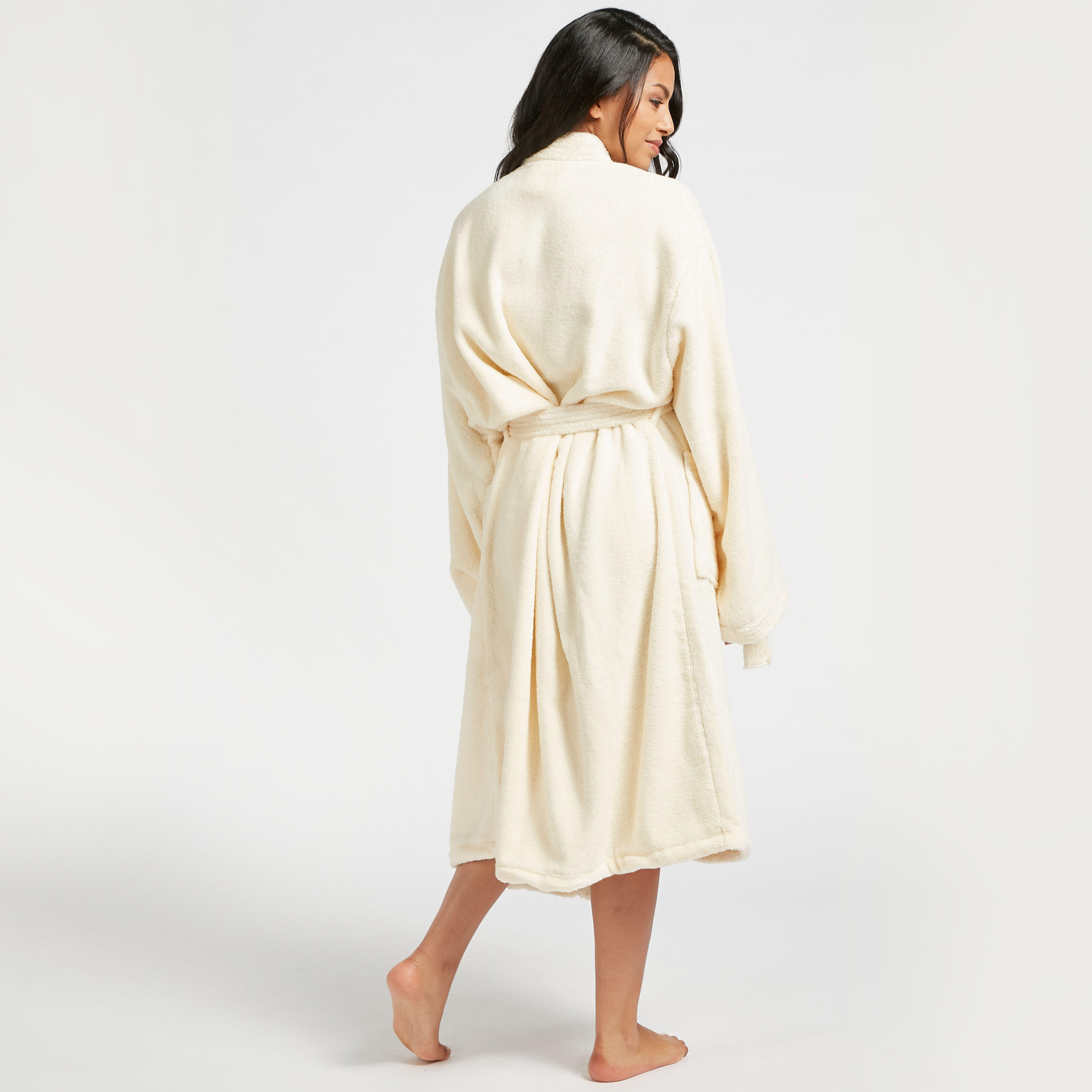 Adore Solid Bathrobe with Tie-Up and Pockets-household-bathandlaundry-bathlinen-bathrobesandslippers-bathrobes-image-4
