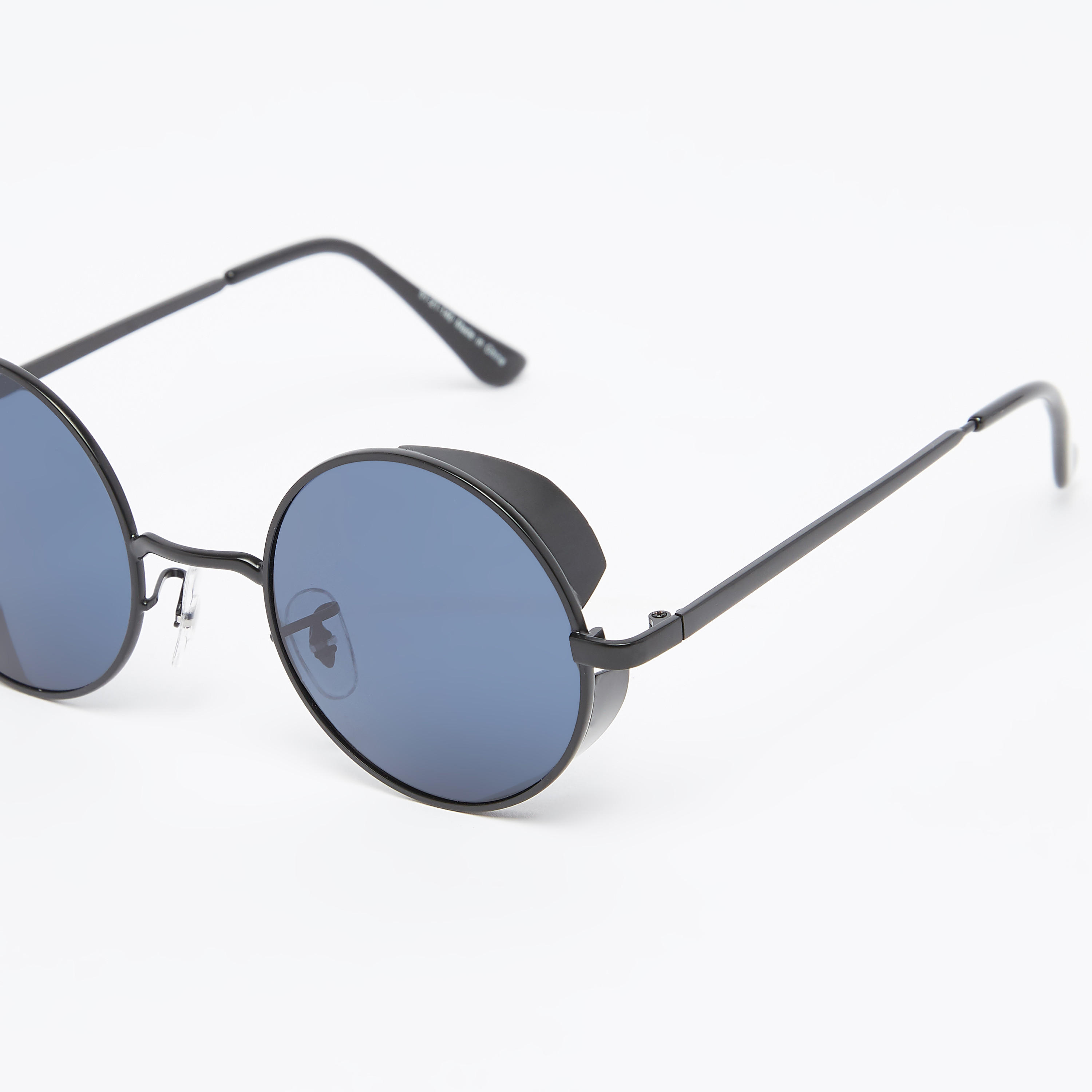 نظّارة شمسية مستديرة بإطار كامل ووسادات أنف-men-sunglasses-image-2