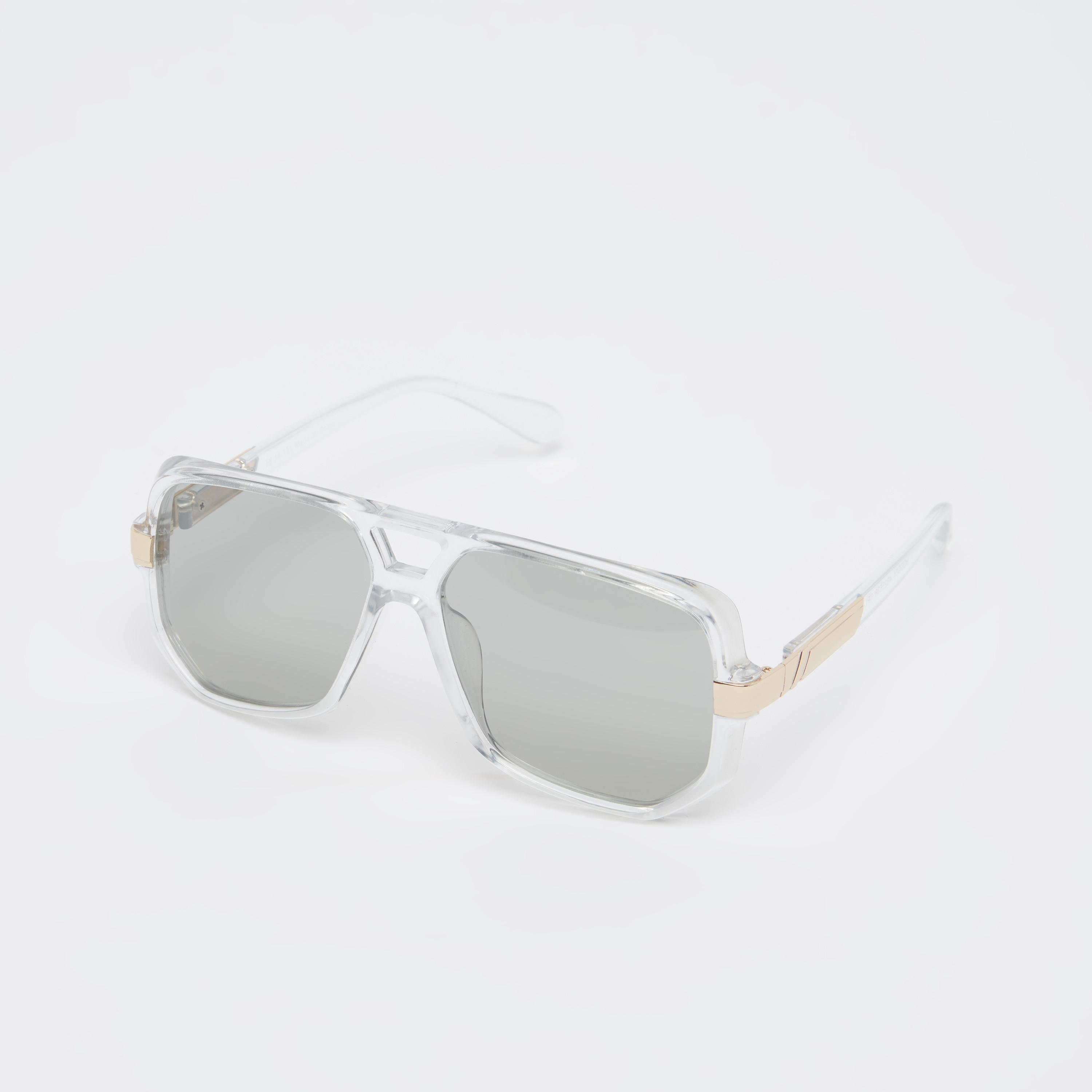 Full Rim Square Sunglasses with Nose Pads-men-sunglasses-image-1