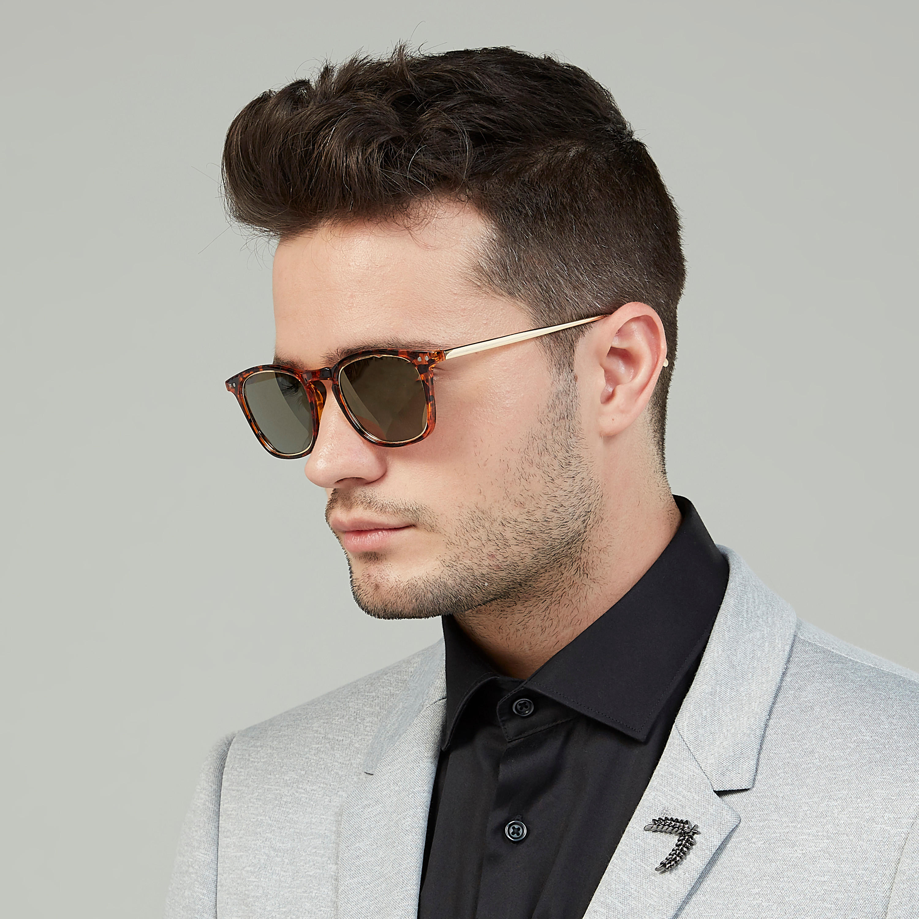 نظّارة شمسية واي فيرر بإطار كامل بطبعات حيوانات ووسادات للأنف-men-sunglasses-image-2
