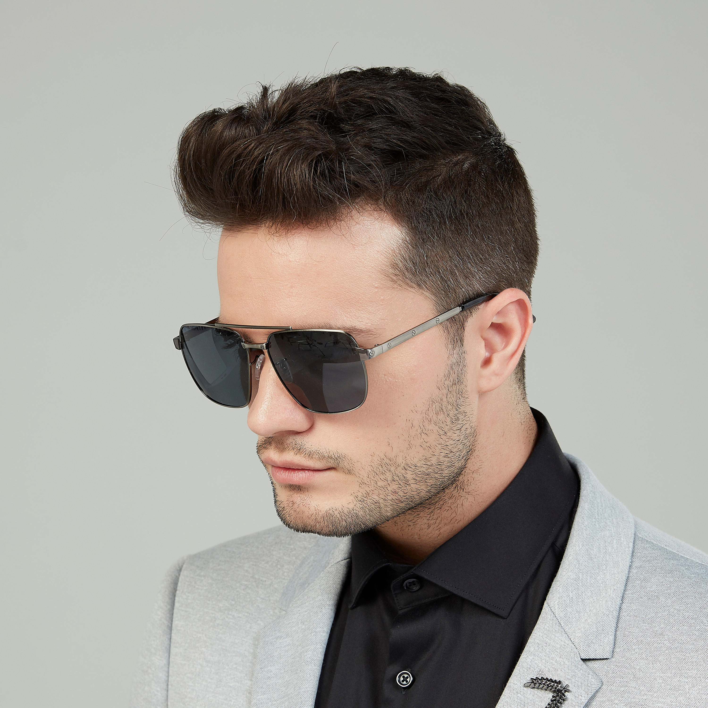 Full Rim Square Wayfarer with Temple Tips and Nose Pads-men-sunglasses-image-2