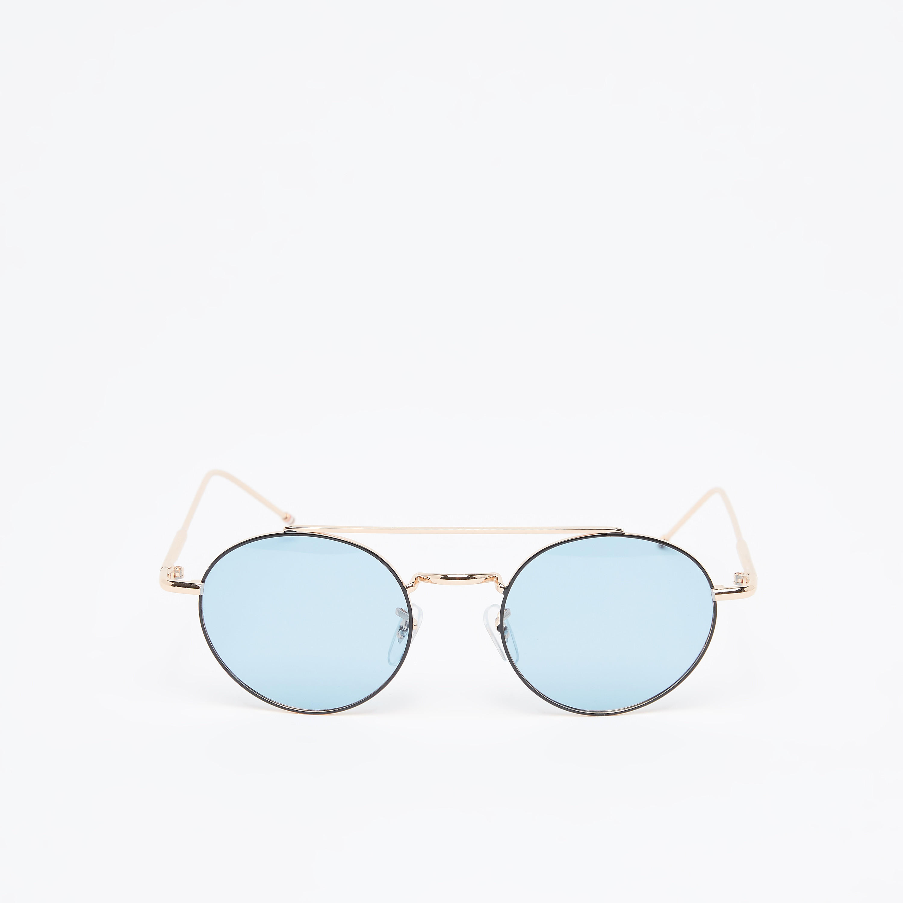Full Rim Round Sunglasses with Nose Pads-men-sunglasses-image-1