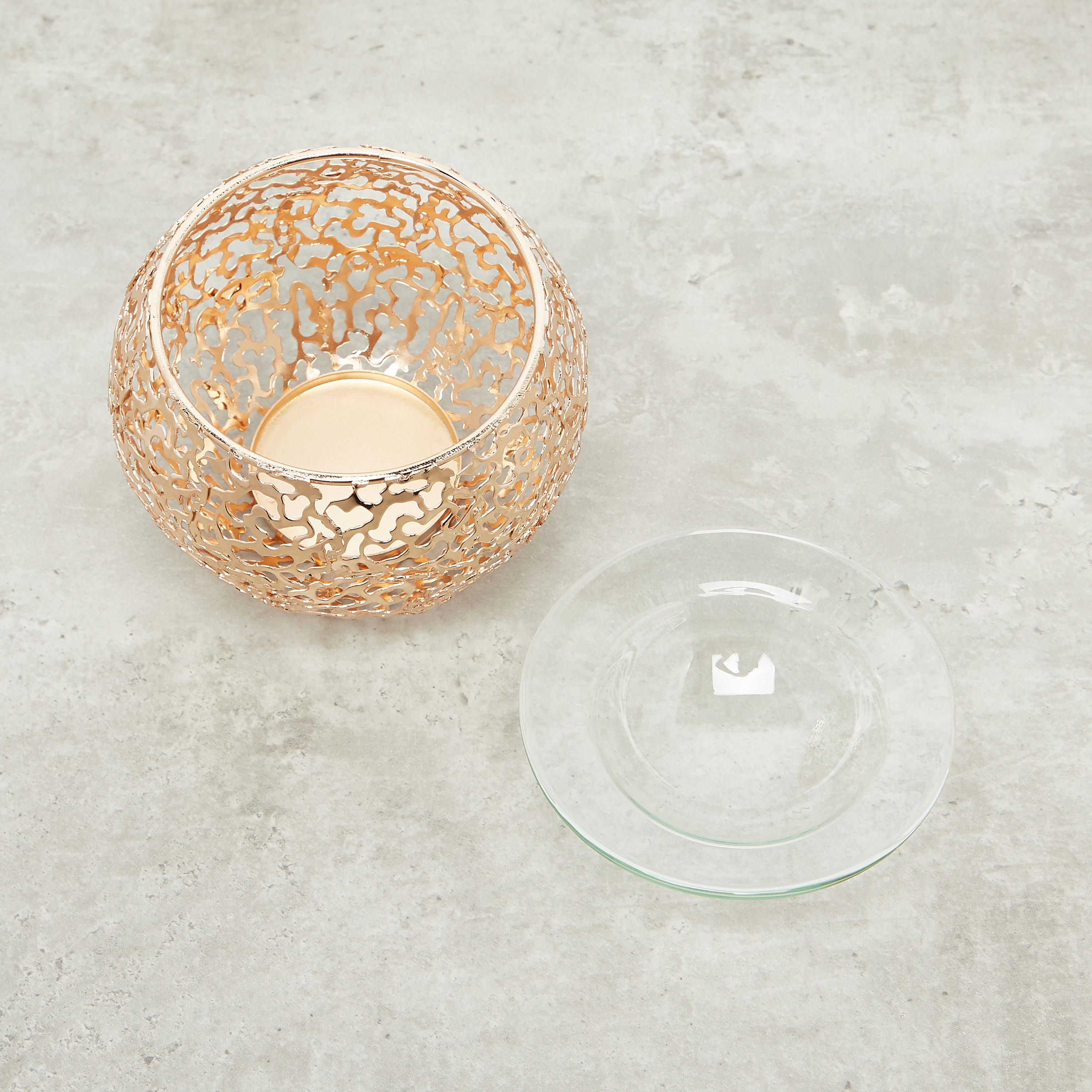 Metallic Cutwork Oil Burner - 9 cms-household-homefragrance-burners-image-3