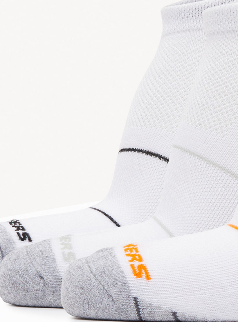 Skechers 3-Piece Striped Ankle Length Sports Socks Set - S114346-110-men-socks-image-2