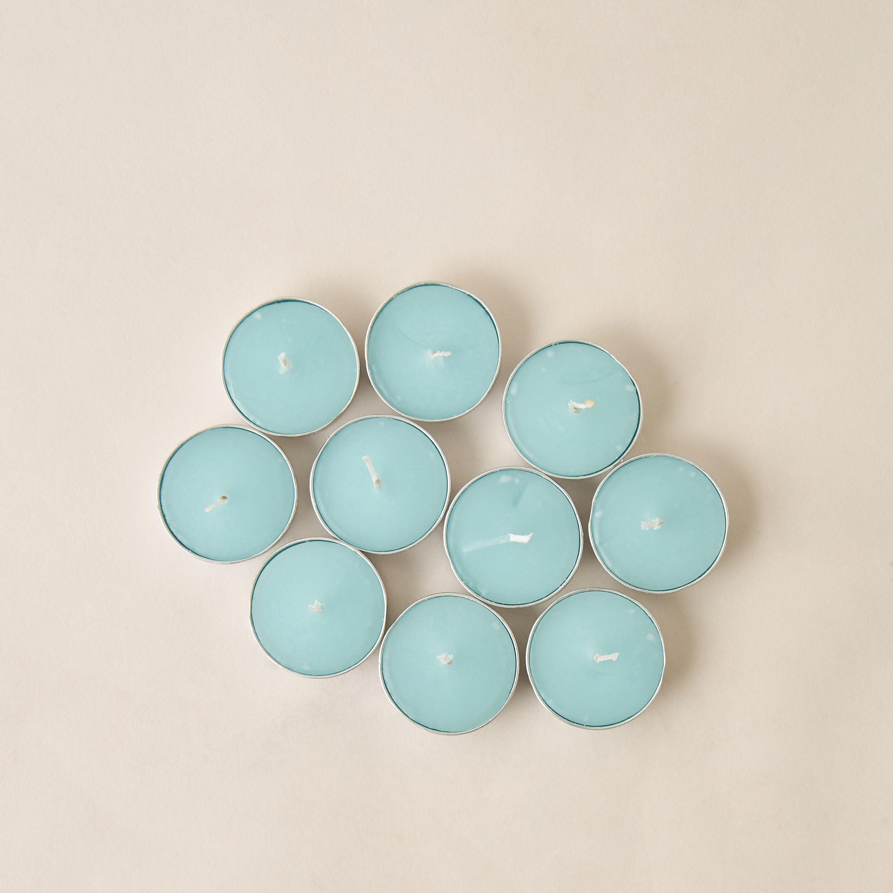 Rose and Jasmine Scented 10-Piece Tealight Candle Set - 10 gms-household-homefragrance-candles-image-2