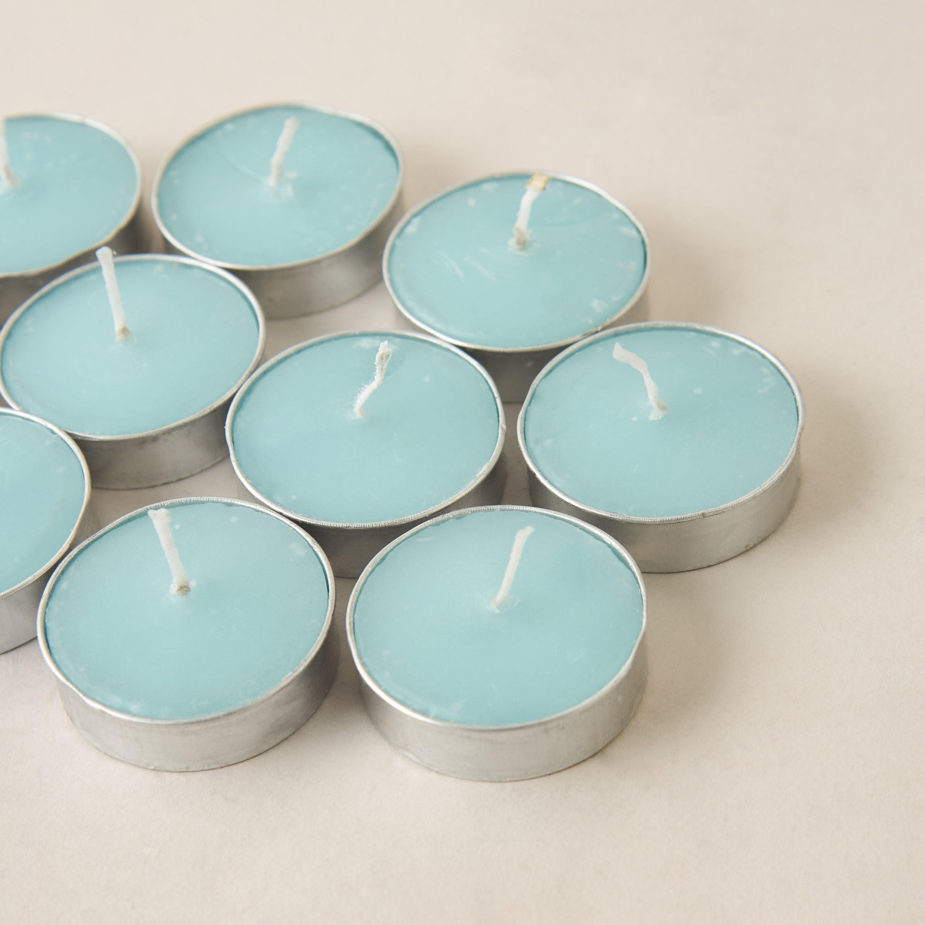 Rose and Jasmine Scented 10-Piece Tealight Candle Set - 10 gms-household-homefragrance-candles-image-3