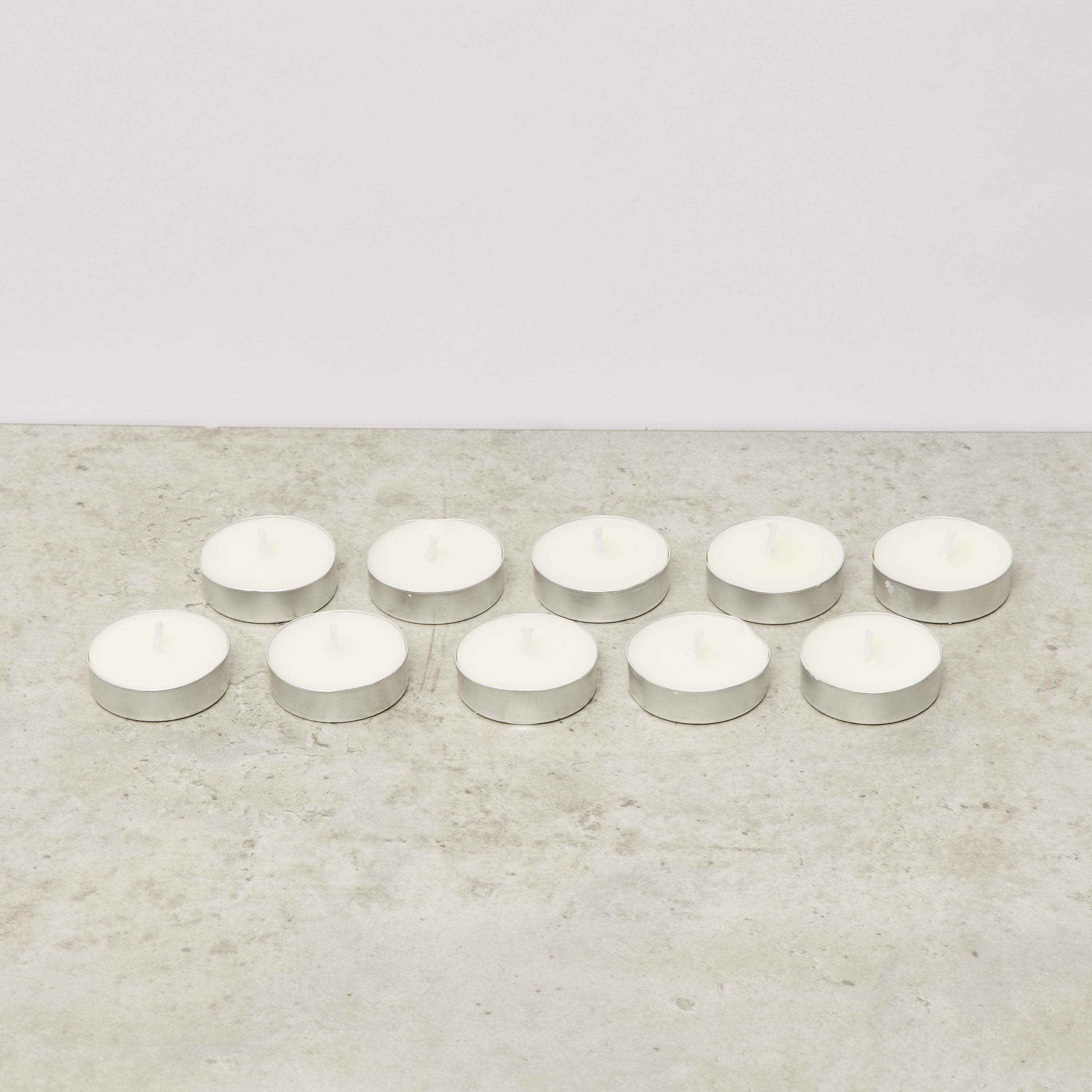 Rose and Jasmine Scented 10-Piece Tealight Candle Set - 10 gms-household-homefragrance-candles-image-2