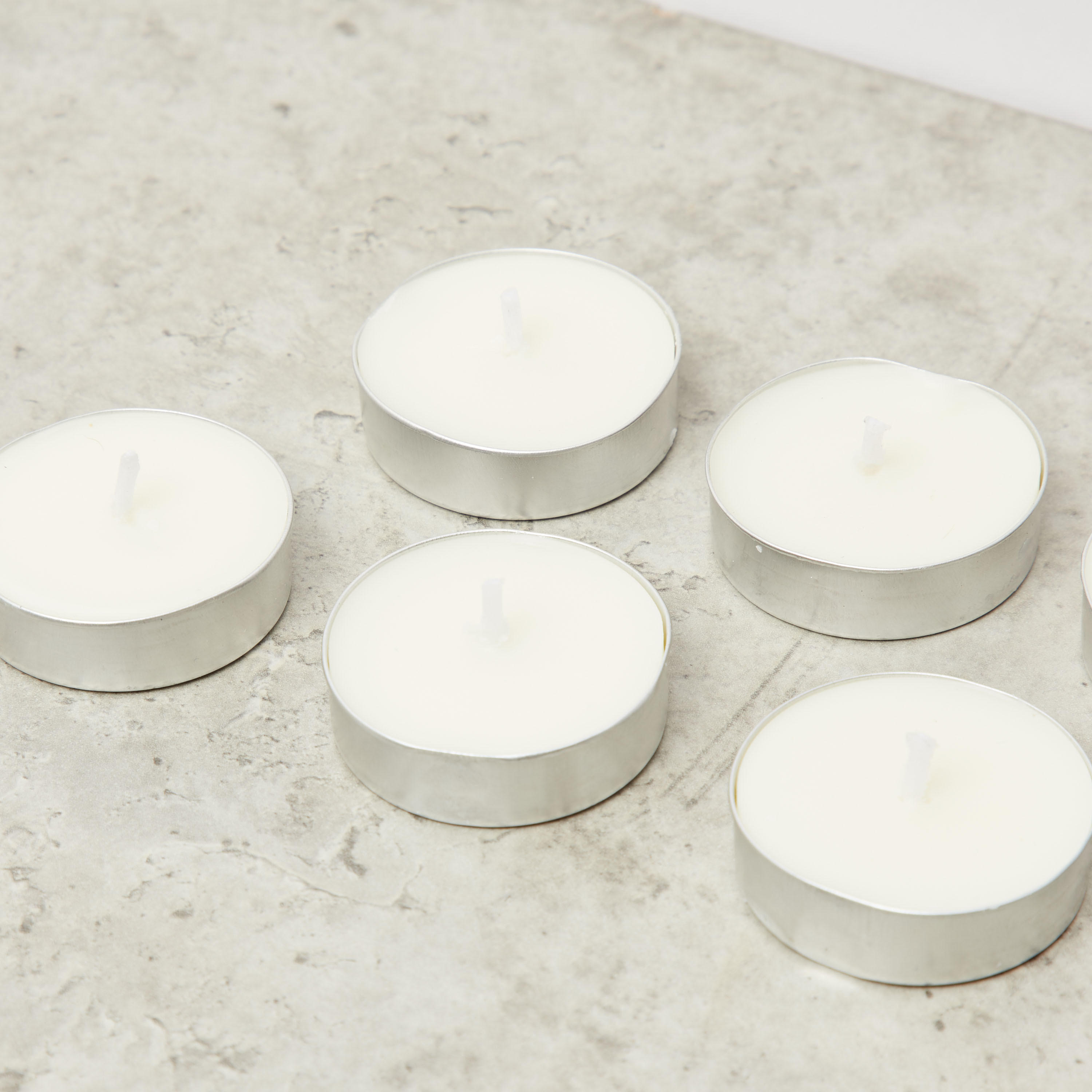 Rose and Jasmine Scented 10-Piece Tealight Candle Set - 10 gms-household-homefragrance-candles-image-3
