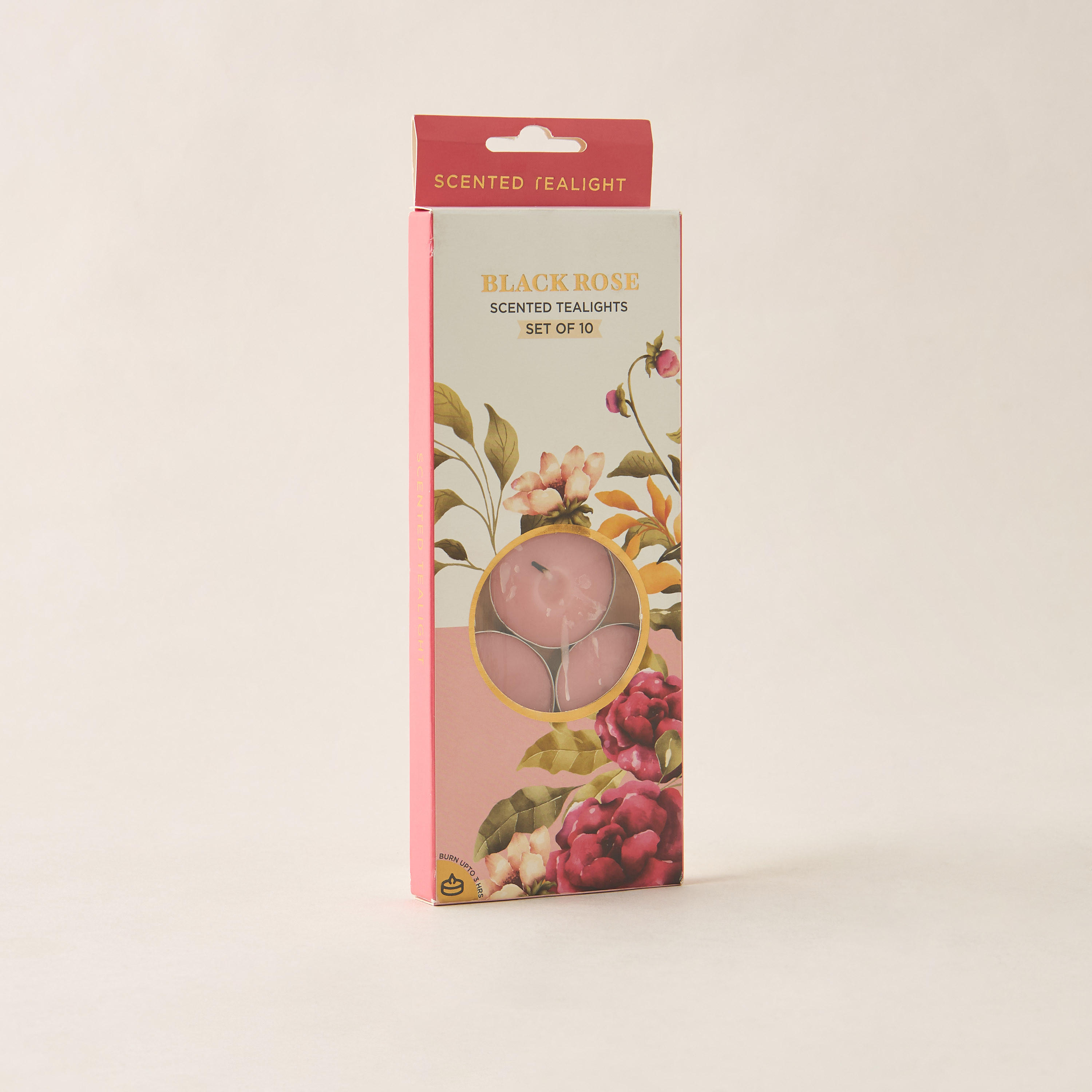 Rose and Jasmine Scented 10-Piece Tealight Candle Set - 10 gms-household-homefragrance-candles-image-5