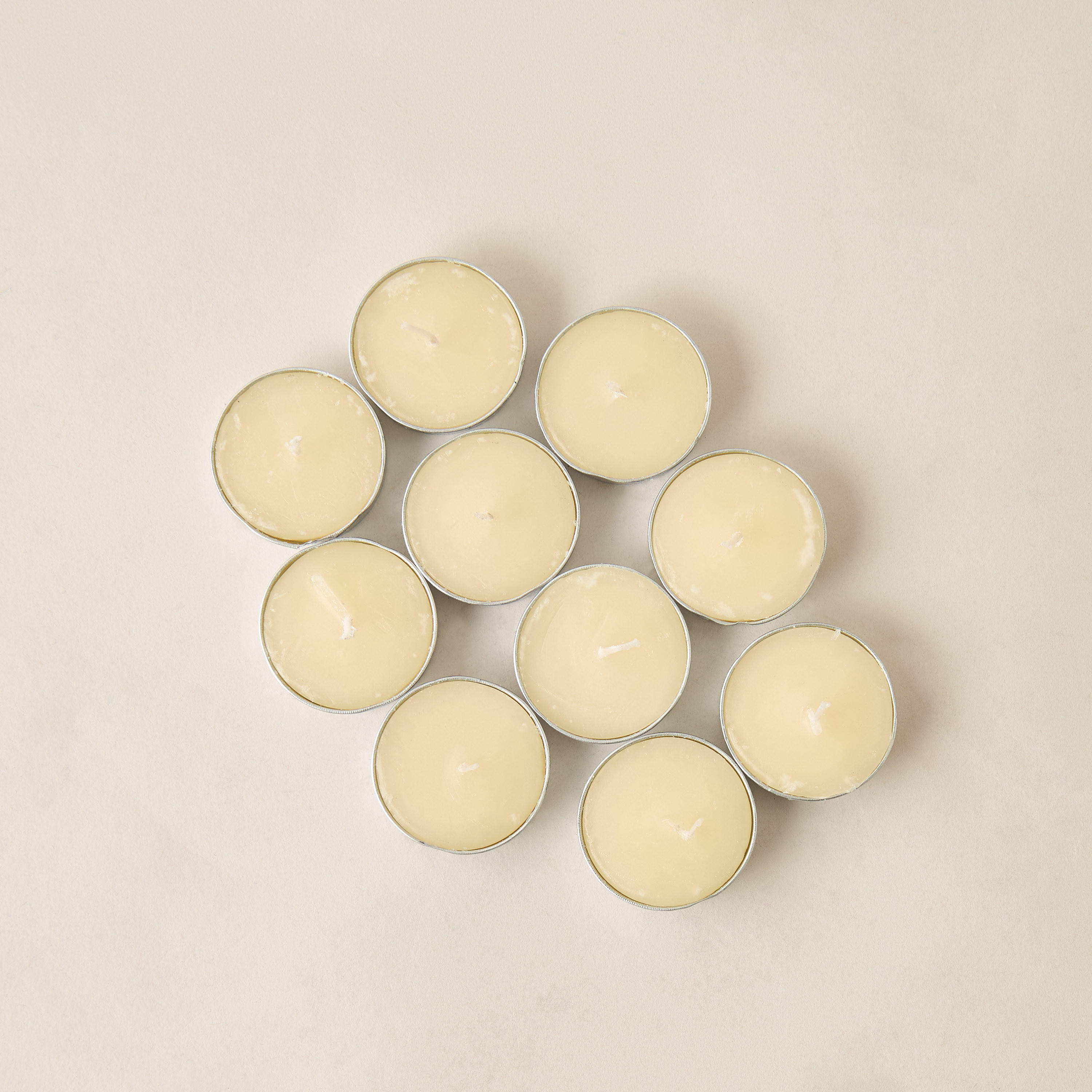 Rose and Jasmine Scented 10-Piece Tealight Candle Set - 10 gms-household-homefragrance-candles-image-2