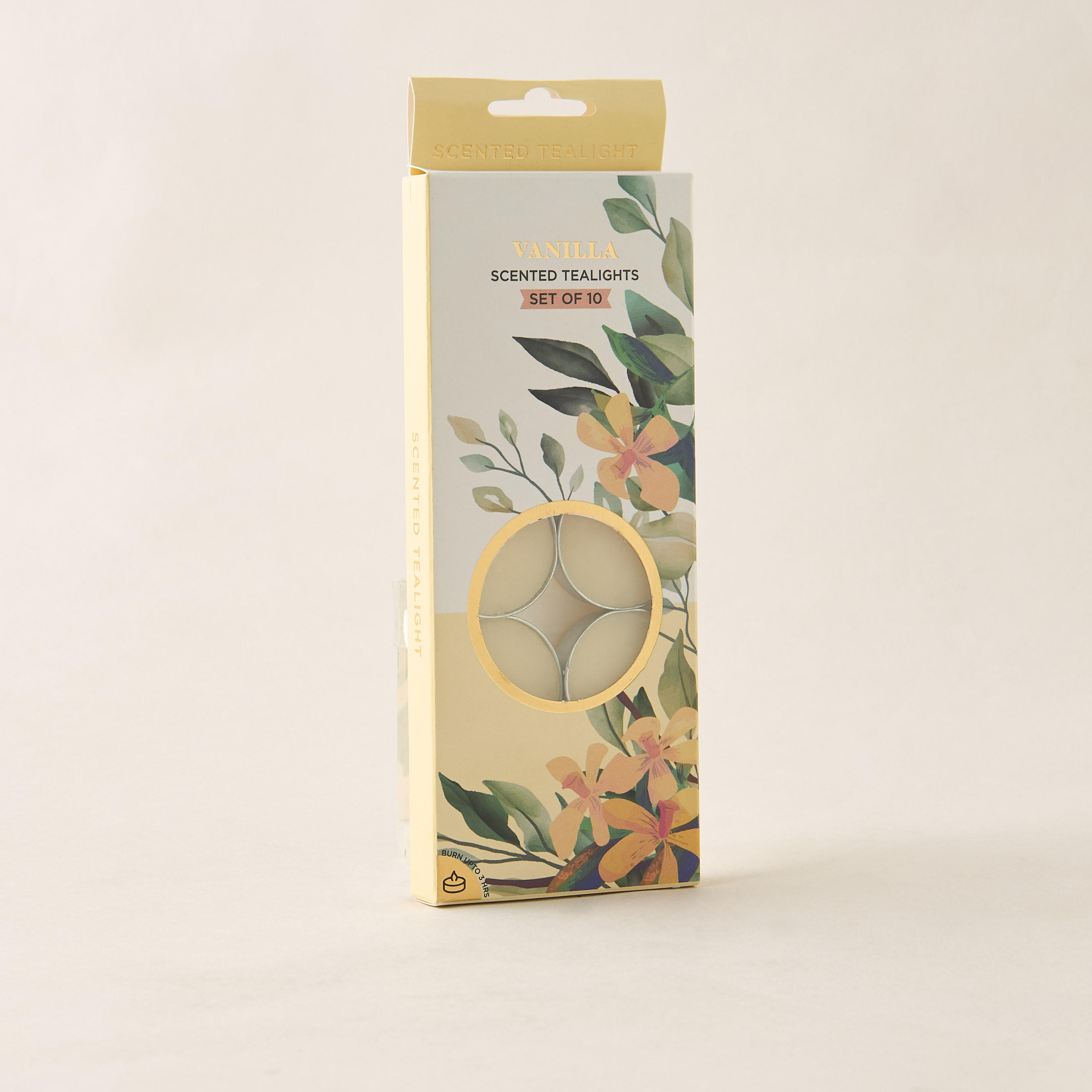 Rose and Jasmine Scented 10-Piece Tealight Candle Set - 10 gms-household-homefragrance-candles-image-5