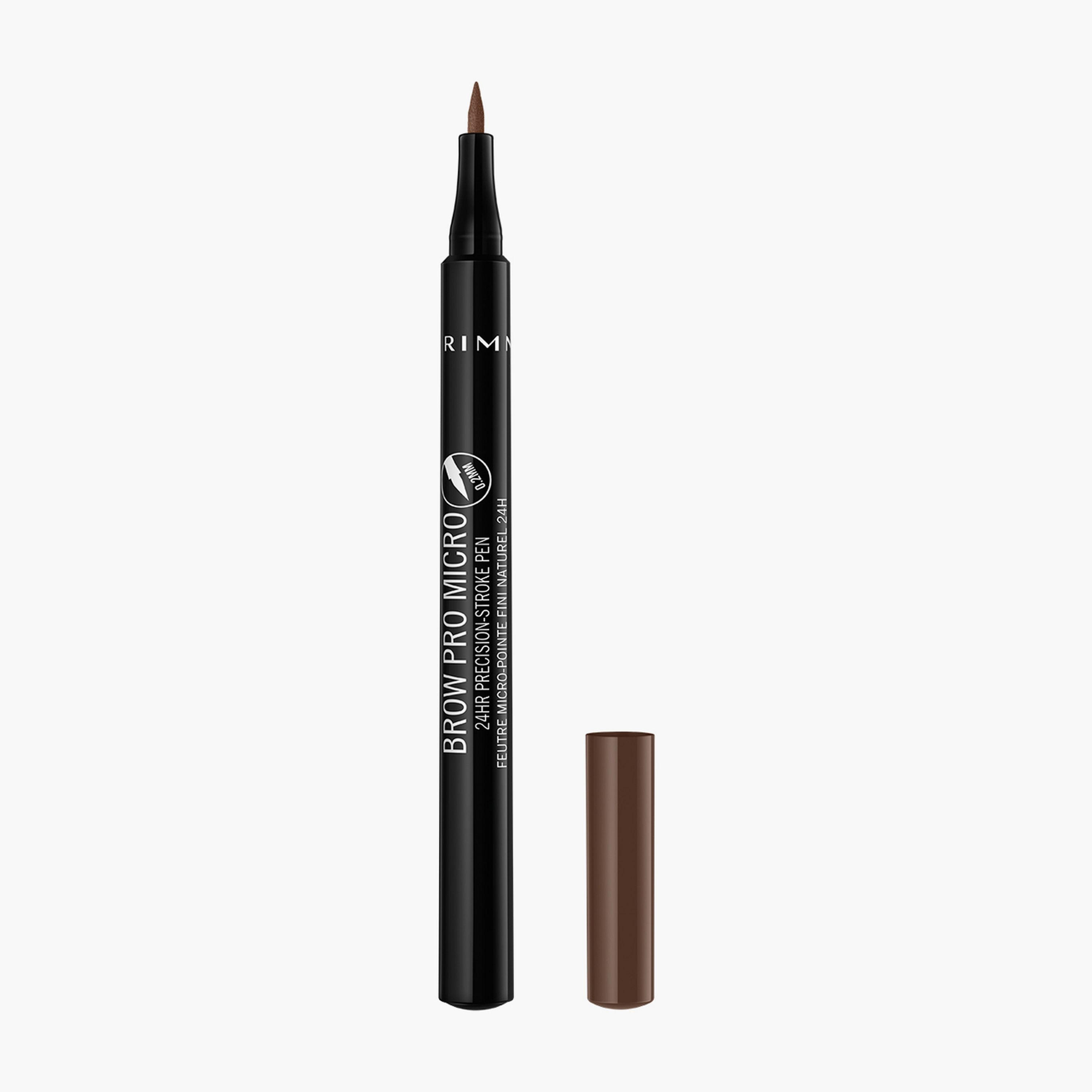 قلم تحديد الحواجب براو برو مايكرو 24 ساعة الدرجة 003 من ريميل لندن - بني ناعم-beautyandpersonalcare-makeup-eyes-eyebrows-image-1
