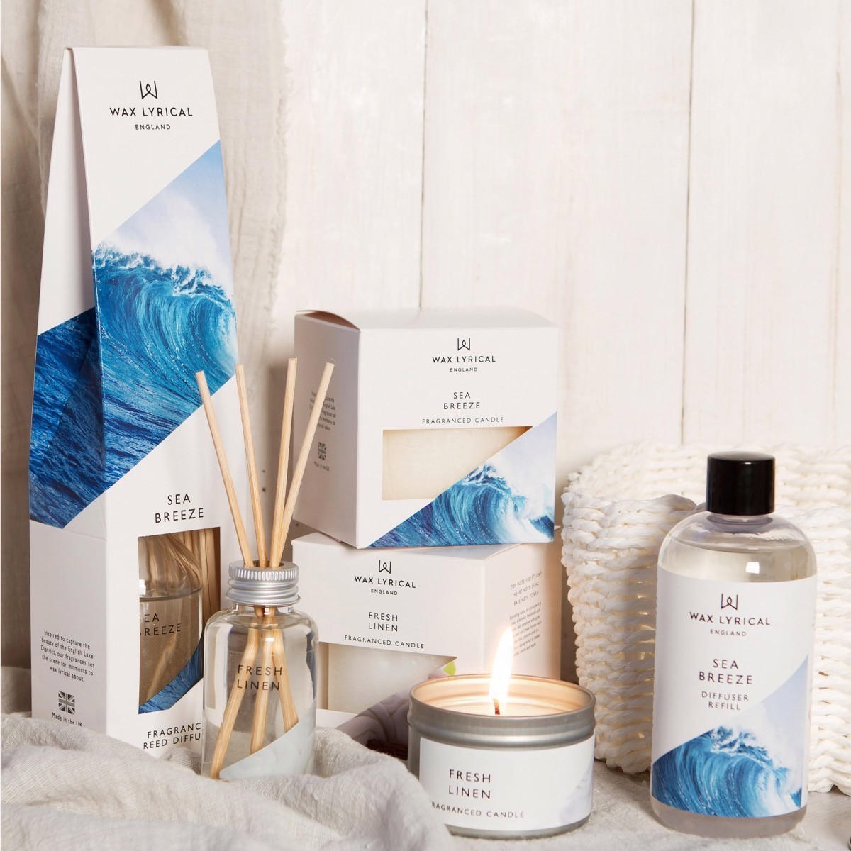 موزّع عطور بالأعواد الخشبية برائحة الكتان المنعش من واكس ليريكال - 100 مل-household-homefragrance-reeddiffusers-image-1