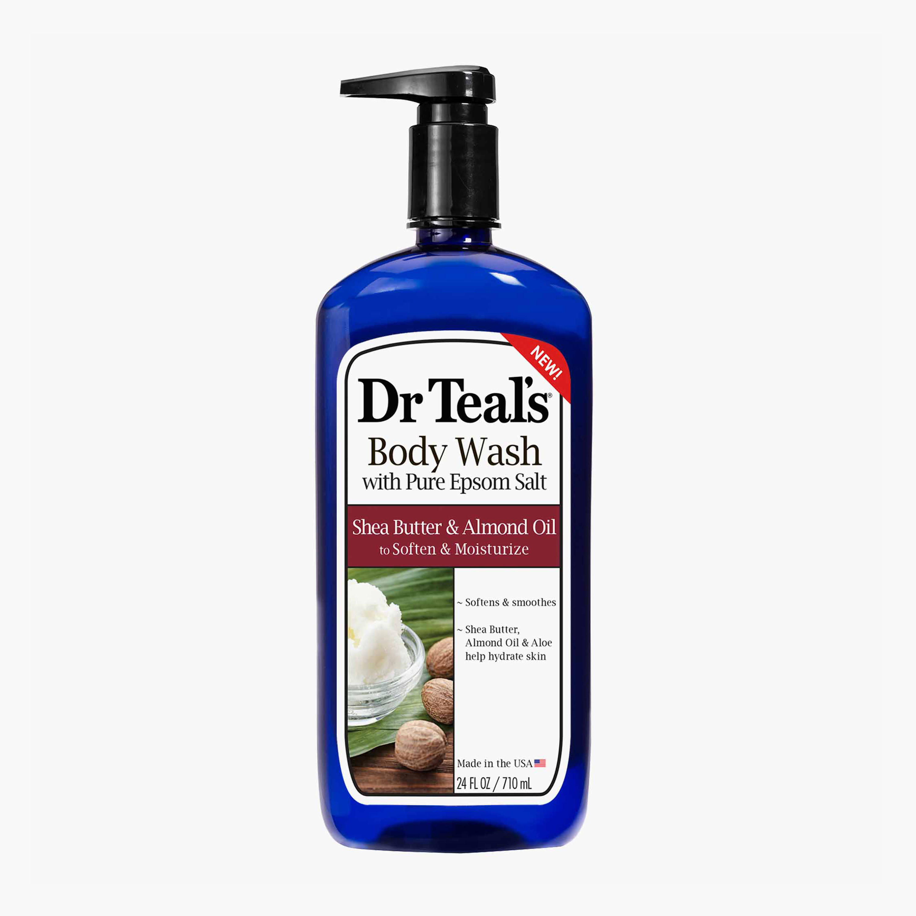 غسول الجسم بملح إبسوم وزبدة الشيا وزيت اللوز من دكتور تيلز - 710 مل-beautyandpersonalcare-bathandbody-bathandshower-bodywash-image-1